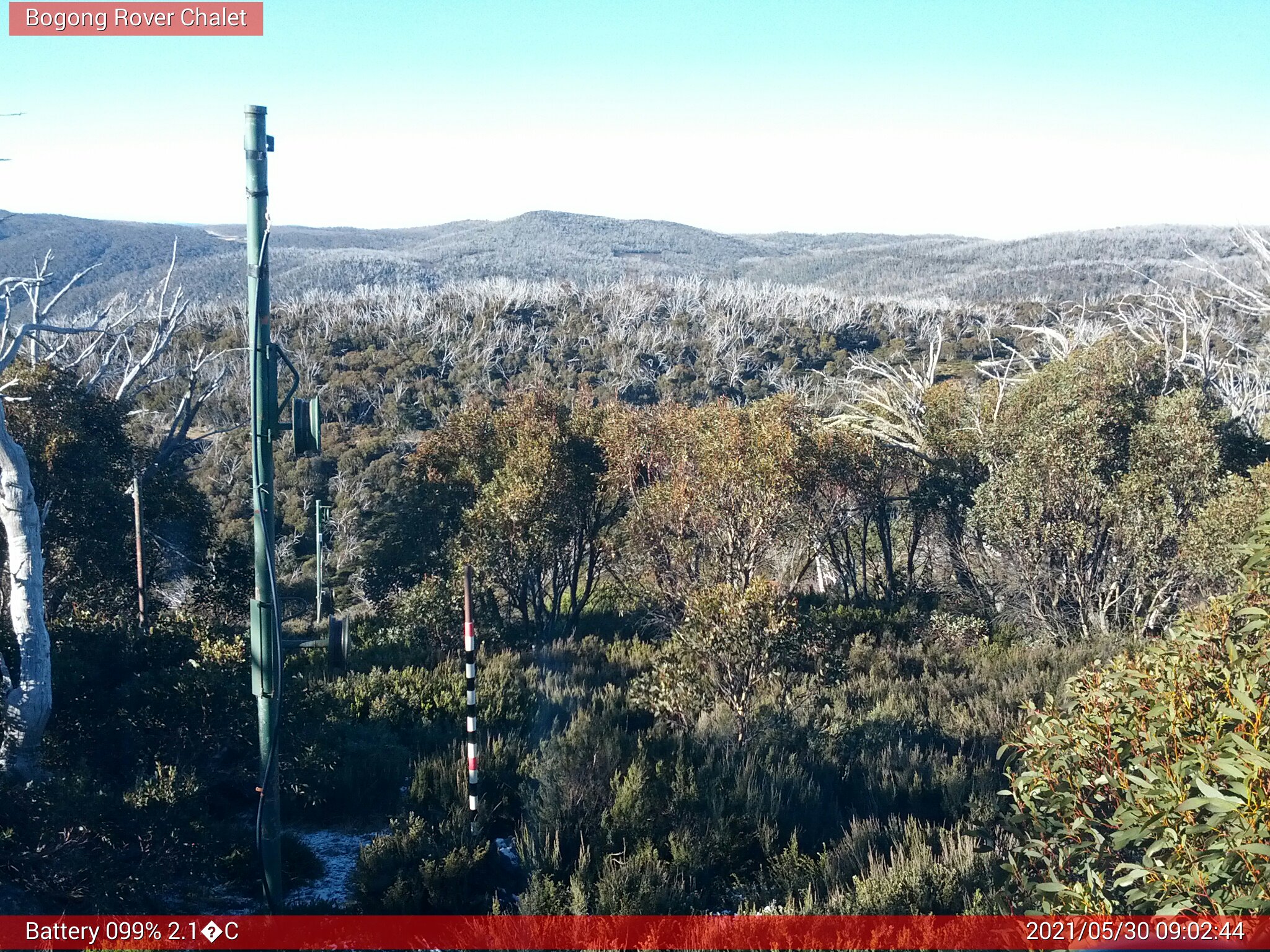 Bogong Web Cam 9:02am Sunday 30th of May 2021