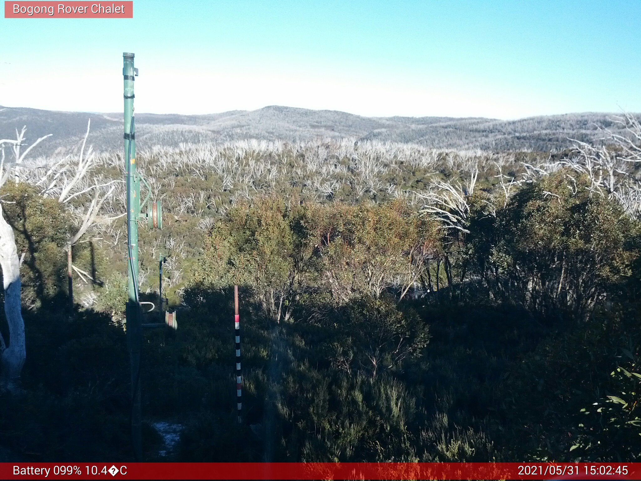 Bogong Web Cam 3:02pm Monday 31st of May 2021