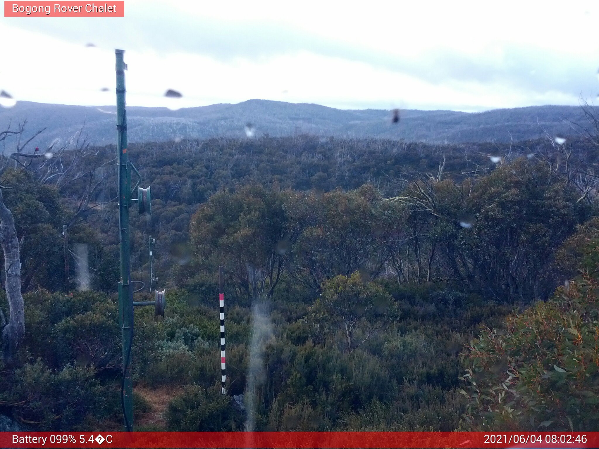 Bogong Web Cam 8:02am Friday 4th of June 2021