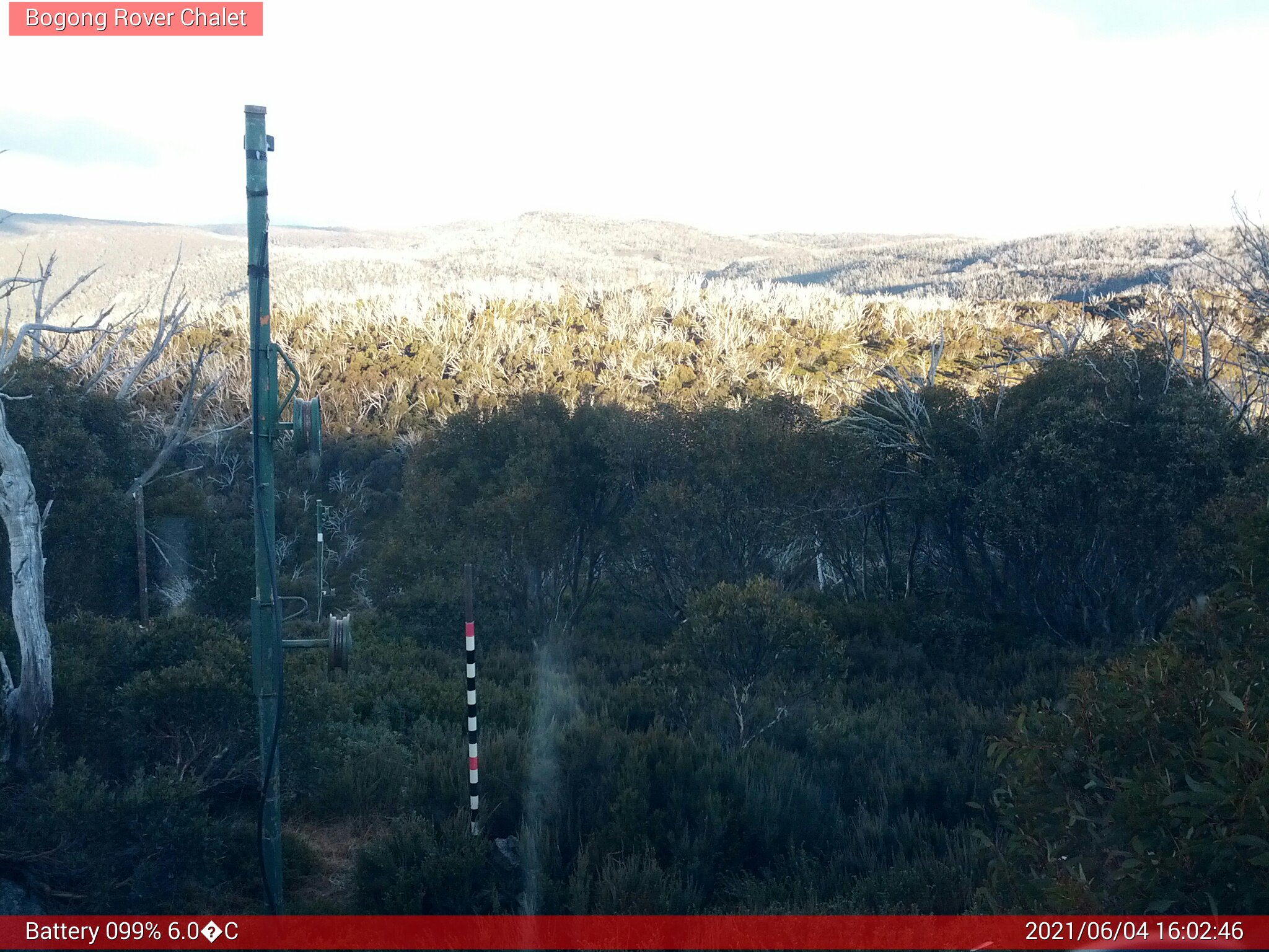 Bogong Web Cam 4:02pm Friday 4th of June 2021