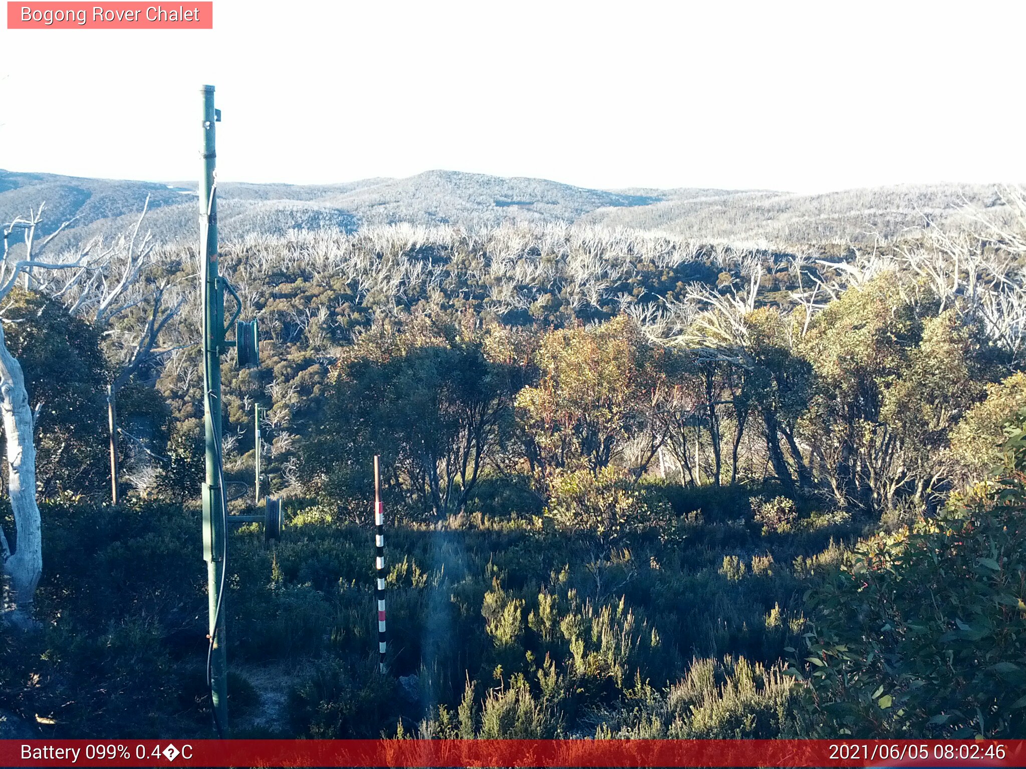 Bogong Web Cam 8:02am Saturday 5th of June 2021