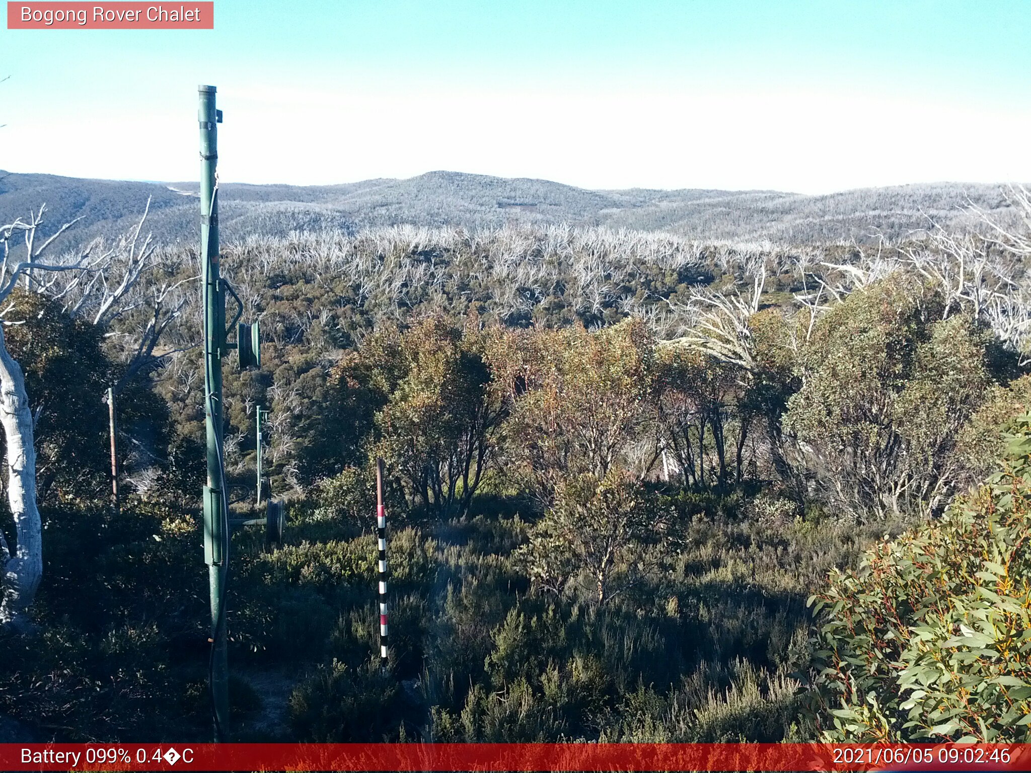 Bogong Web Cam 9:02am Saturday 5th of June 2021