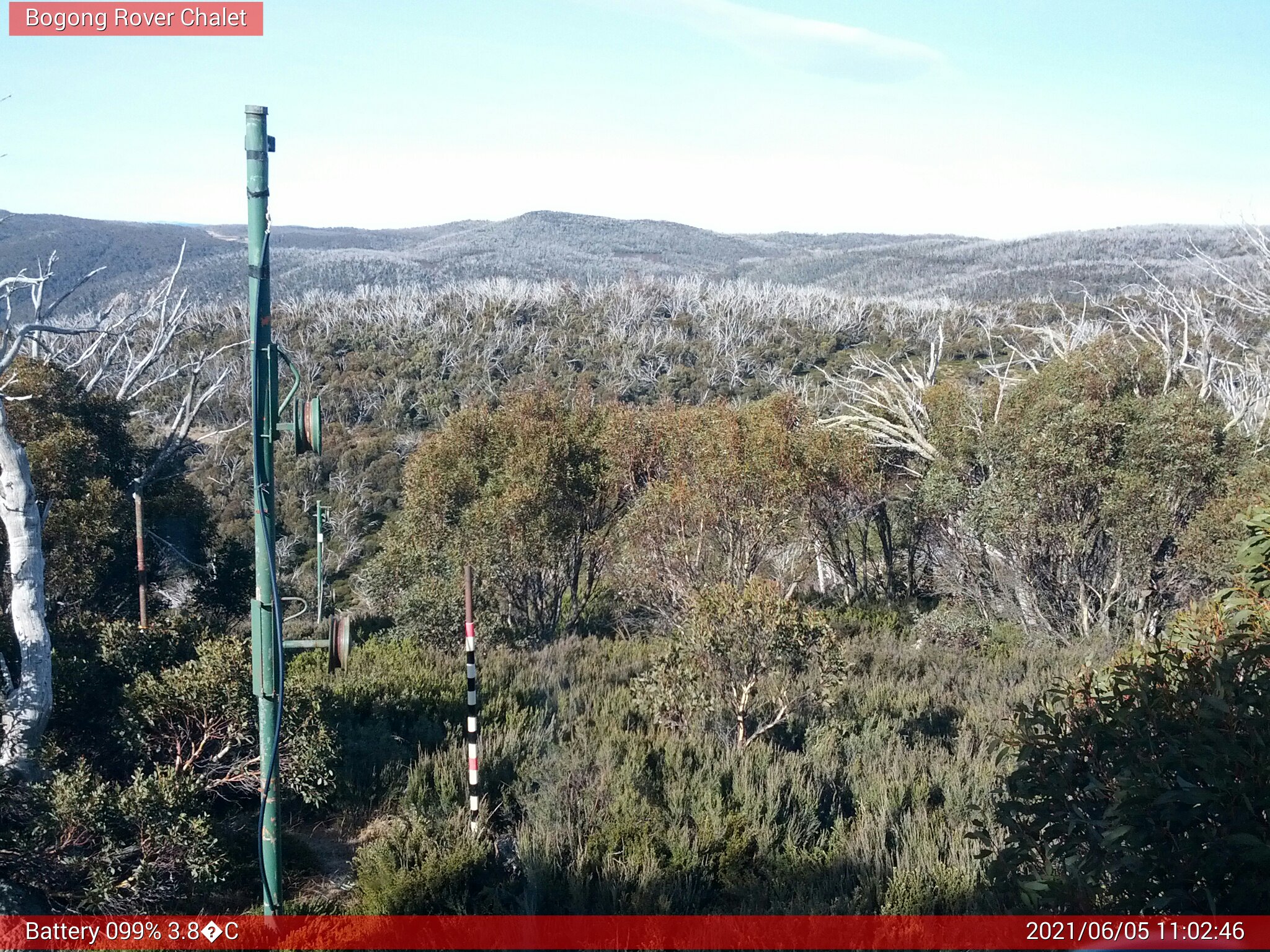 Bogong Web Cam 11:02am Saturday 5th of June 2021