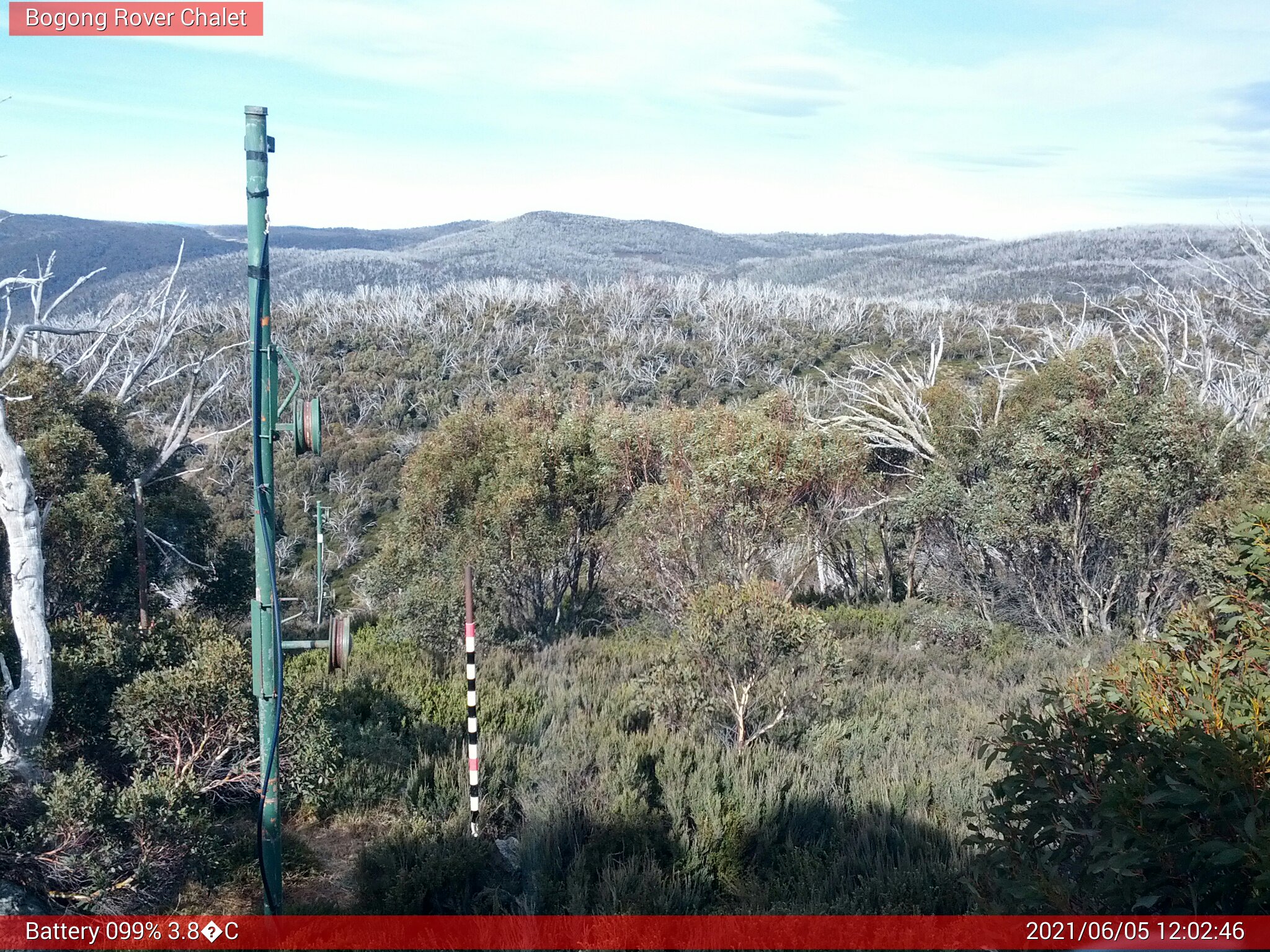 Bogong Web Cam 12:02pm Saturday 5th of June 2021