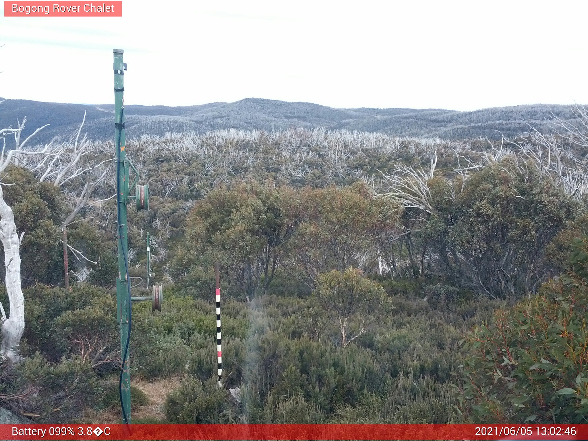 Bogong Web Cam 1:02pm Saturday 5th of June 2021