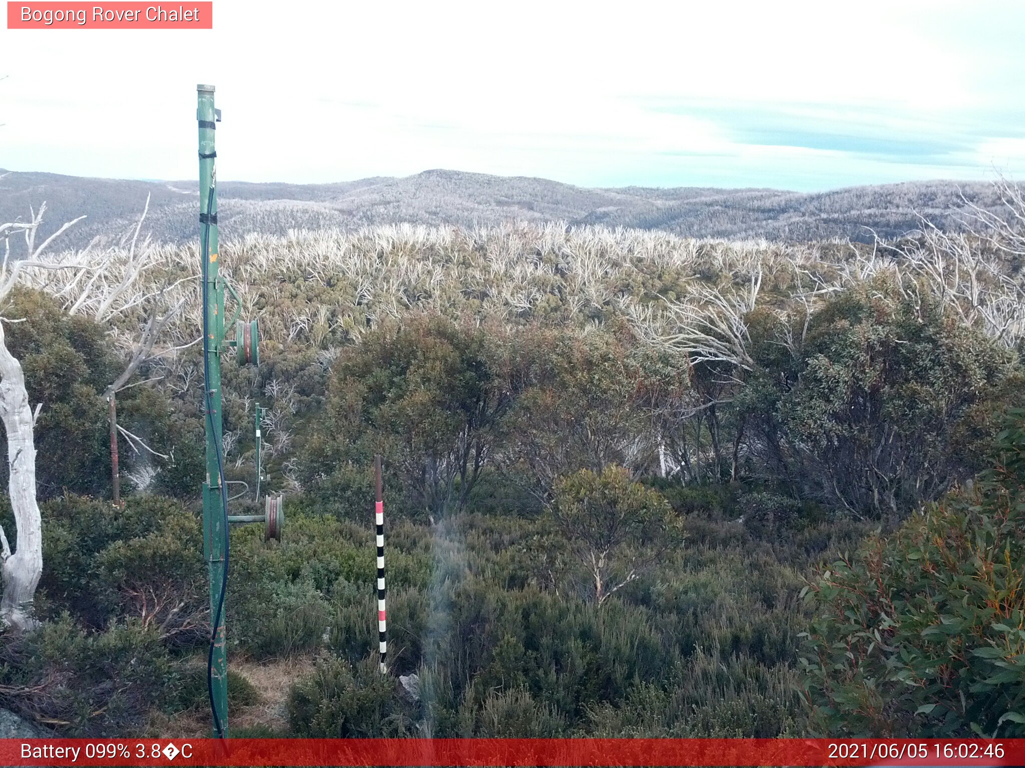 Bogong Web Cam 4:02pm Saturday 5th of June 2021