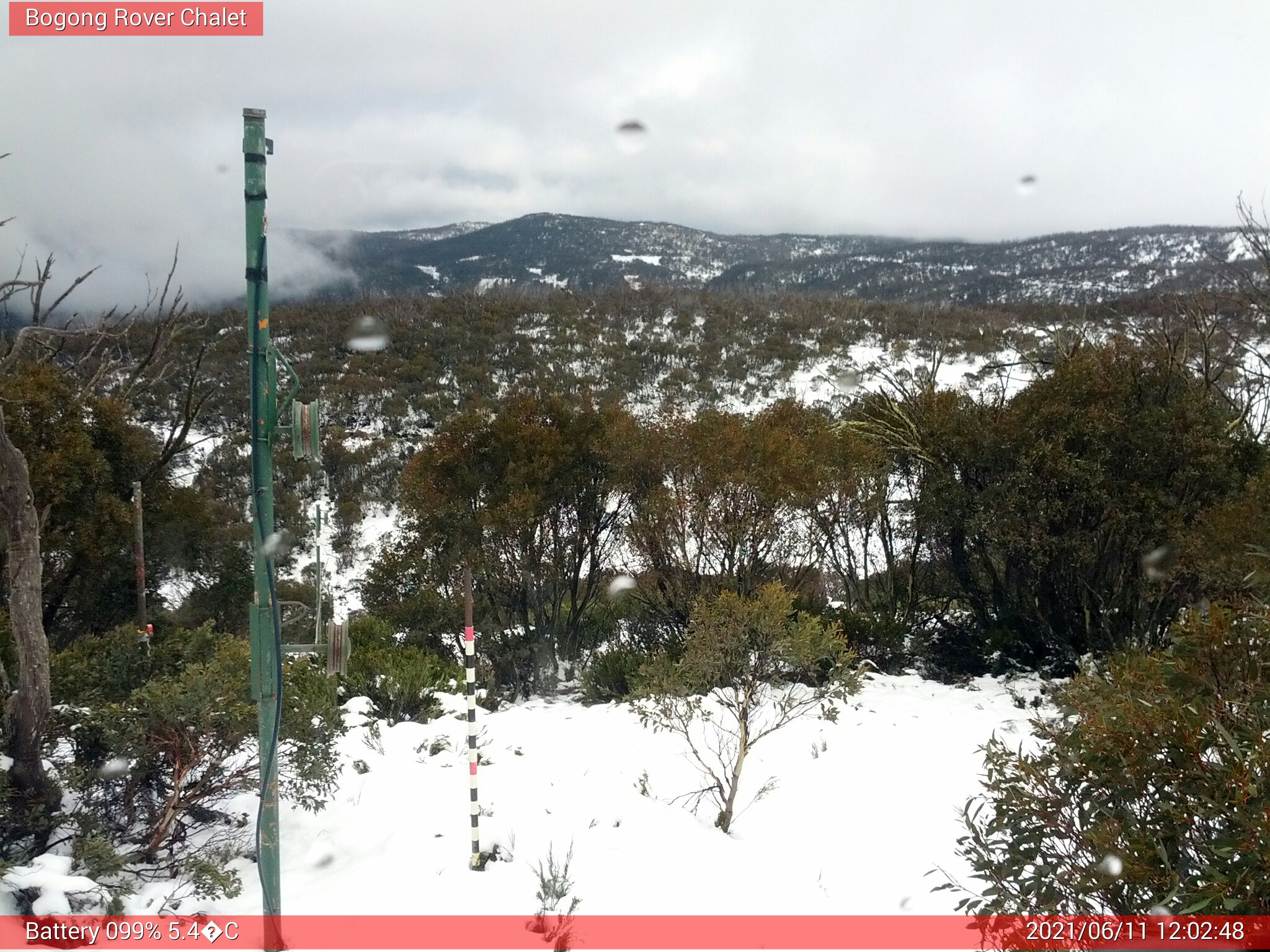 Bogong Web Cam 12:02pm Friday 11th of June 2021