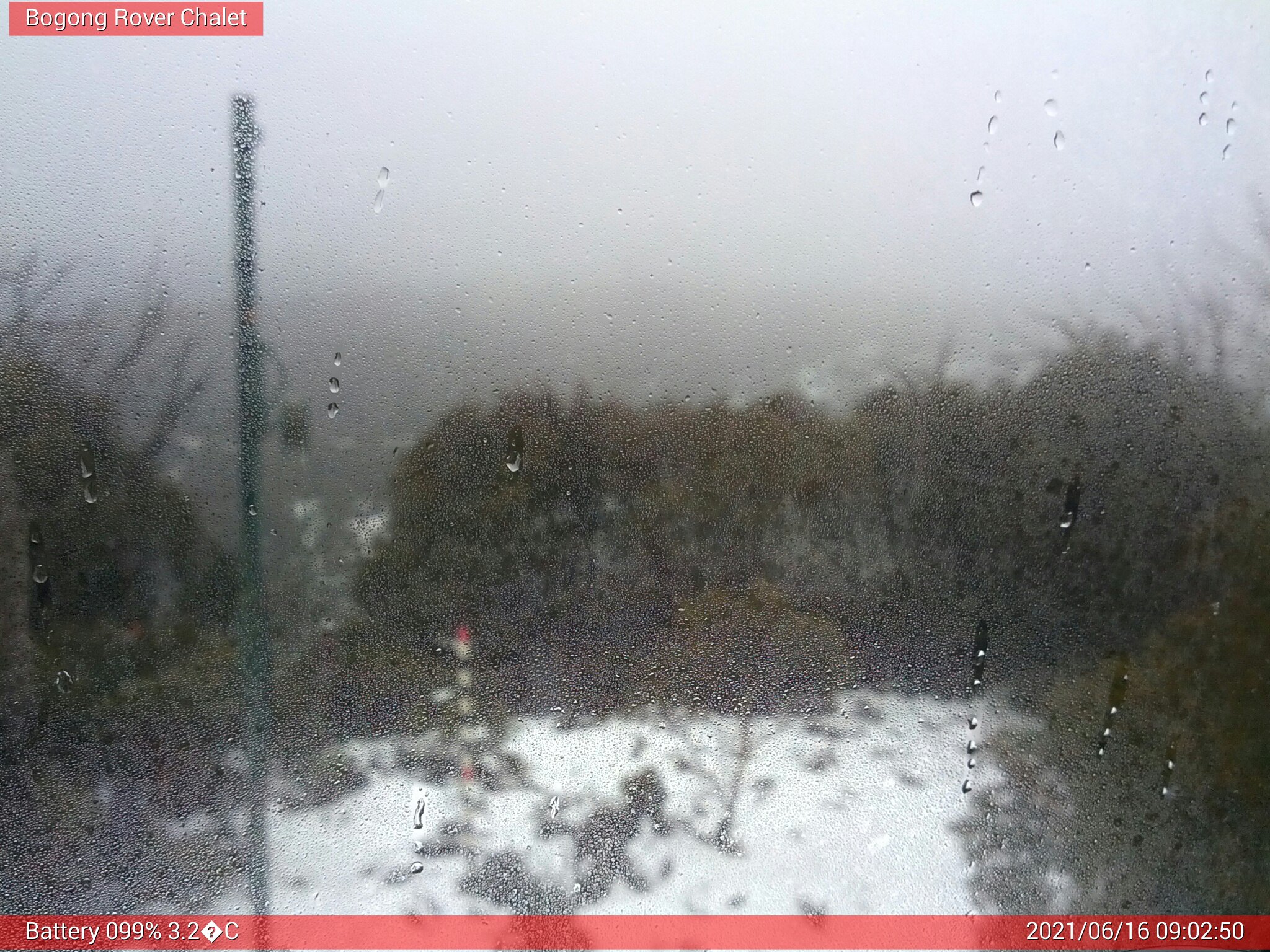 Bogong Web Cam 9:02am Wednesday 16th of June 2021