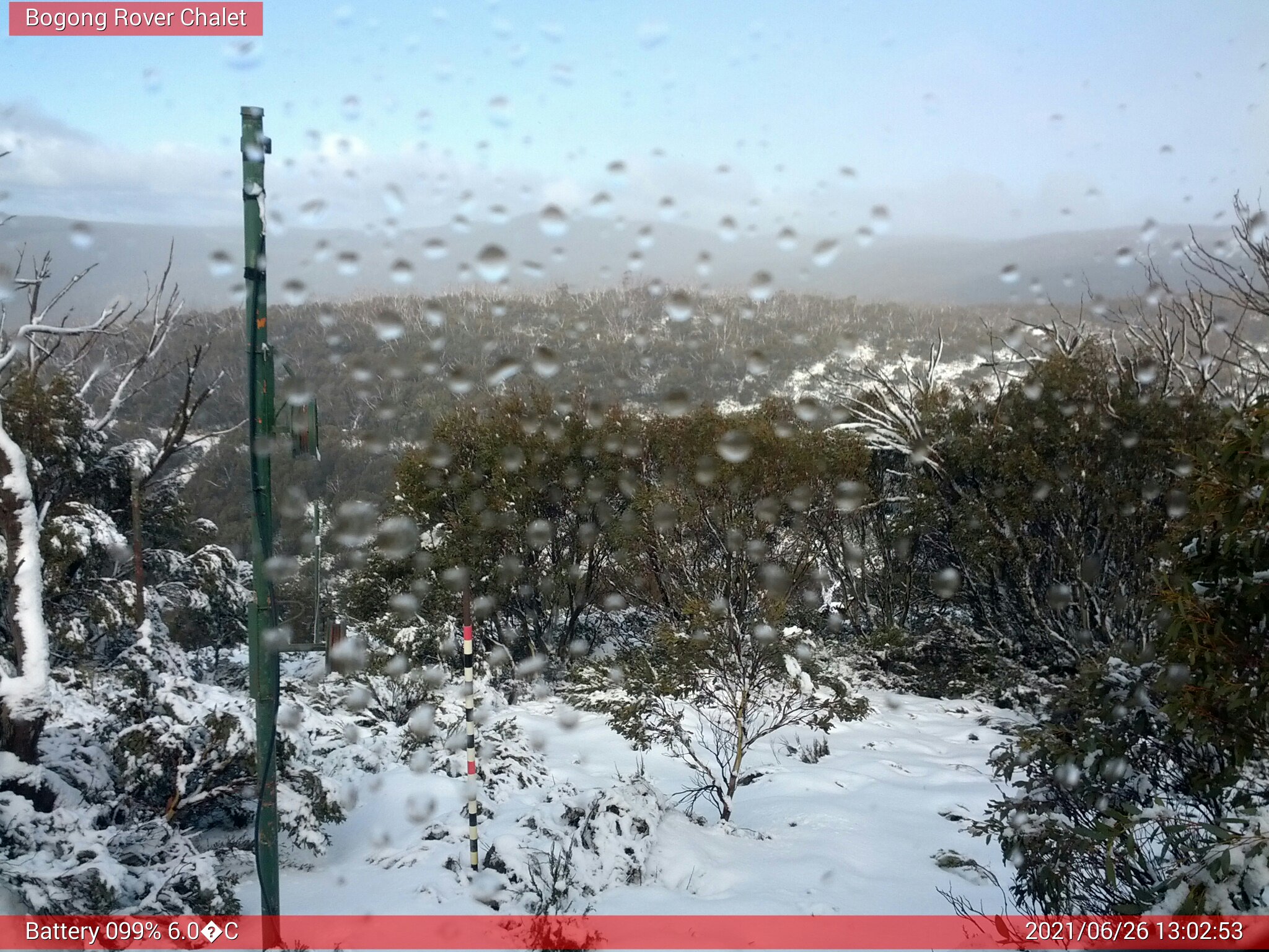 Bogong Web Cam 1:02pm Saturday 26th of June 2021