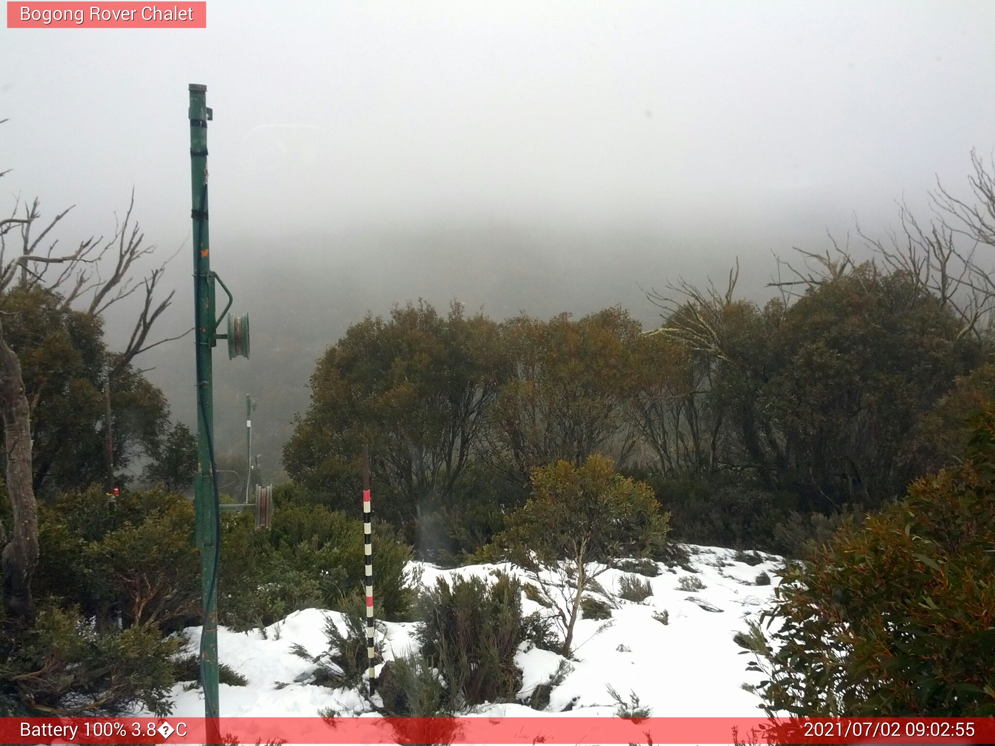 Bogong Web Cam 9:02am Friday 2nd of July 2021