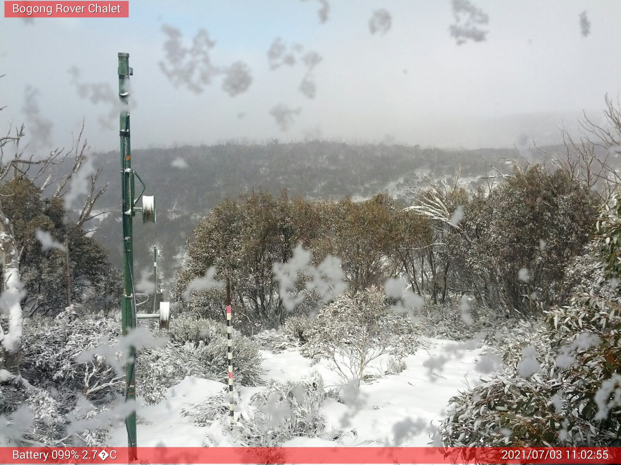 Bogong Web Cam 11:02am Saturday 3rd of July 2021