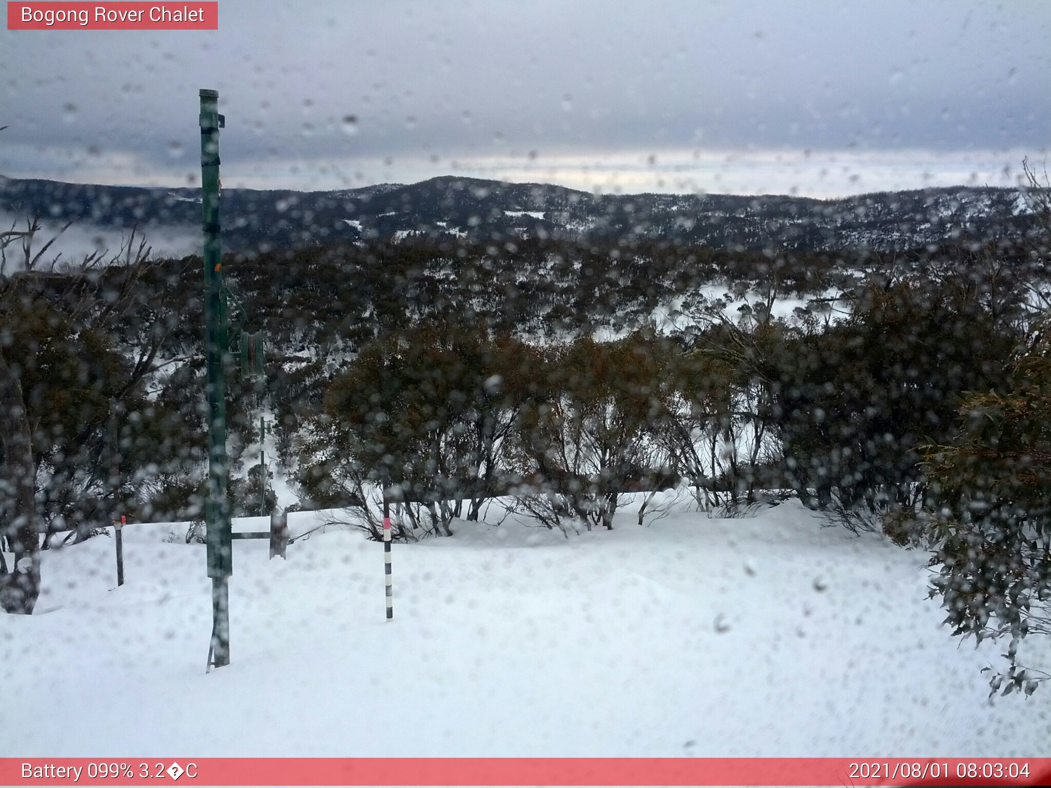 Bogong Web Cam 8:03am Sunday 1st of August 2021