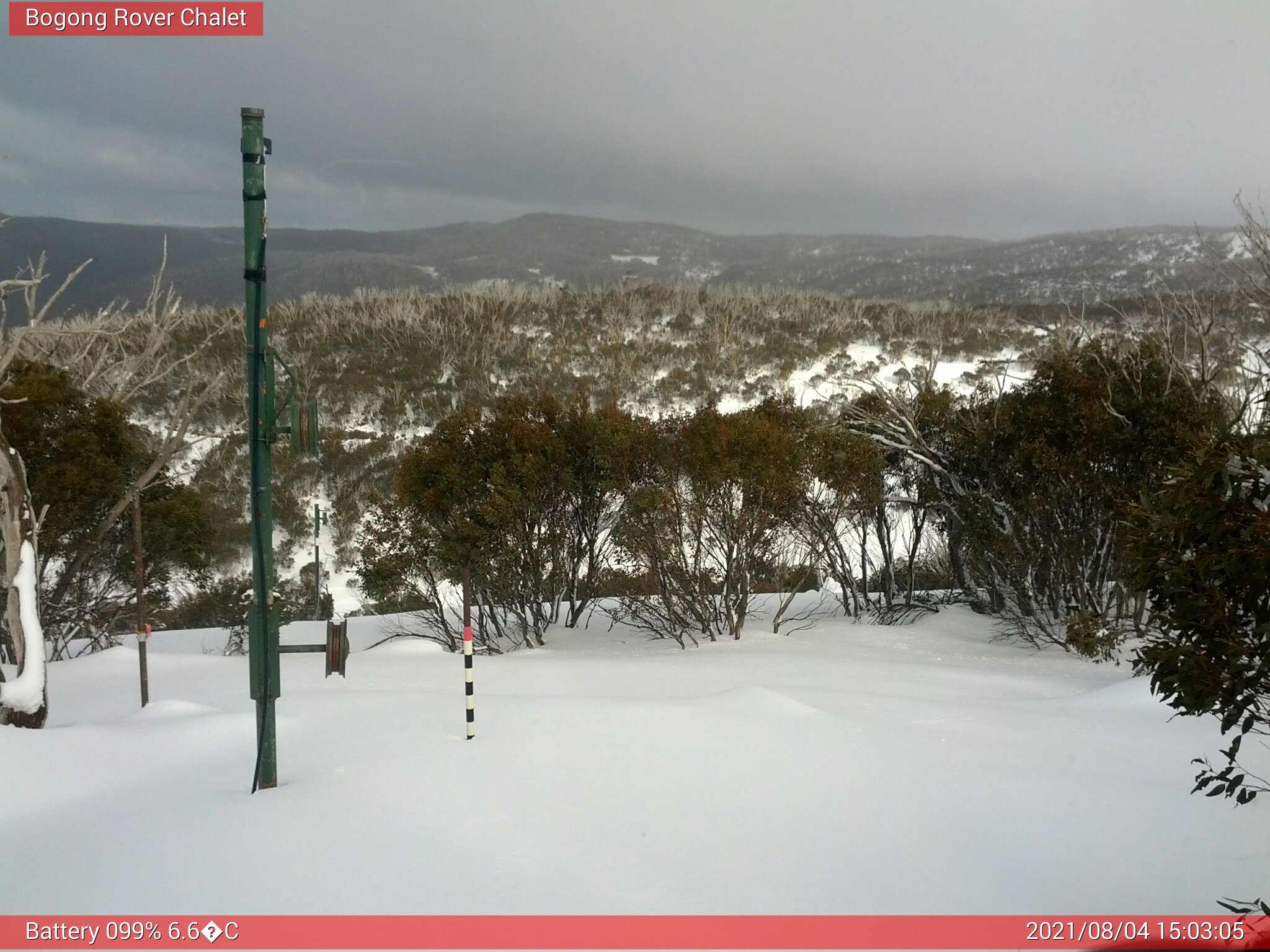 Bogong Web Cam 3:03pm Wednesday 4th of August 2021