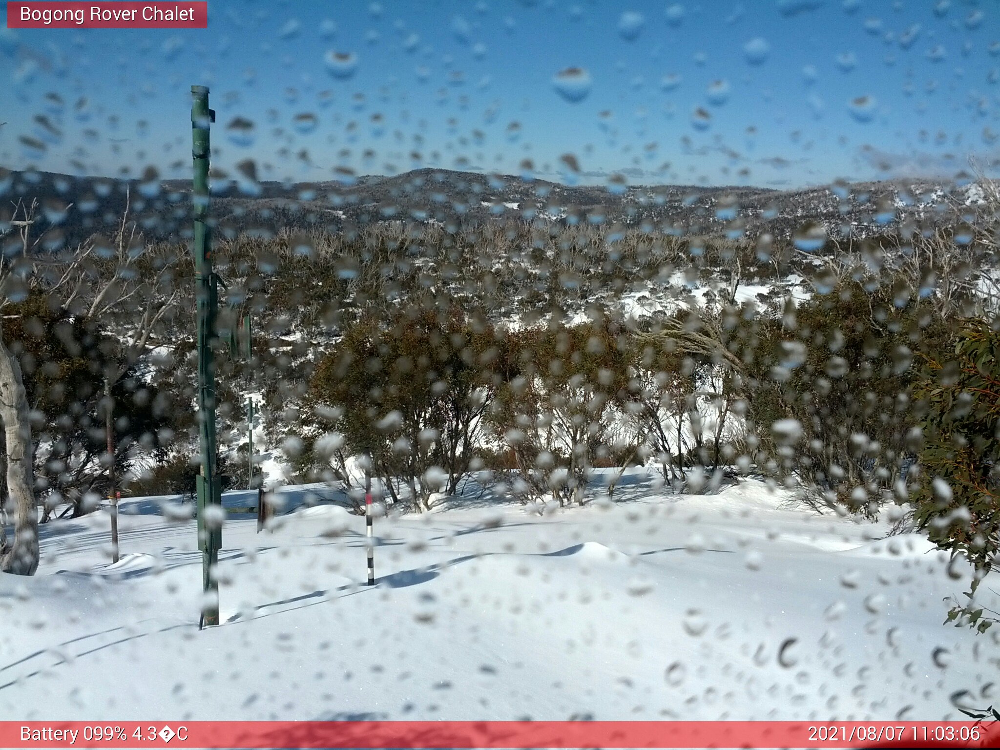 Bogong Web Cam 11:03am Saturday 7th of August 2021