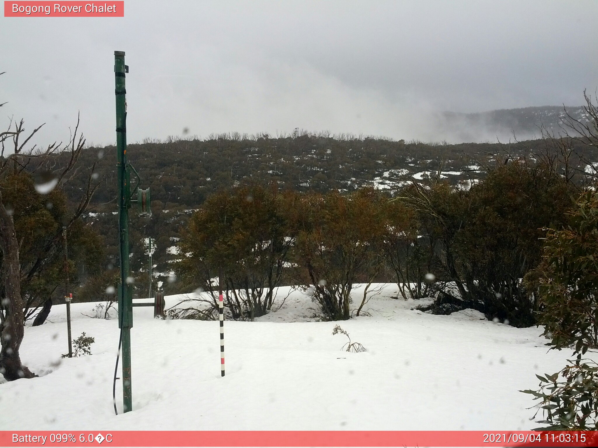 Bogong Web Cam 11:03am Saturday 4th of September 2021