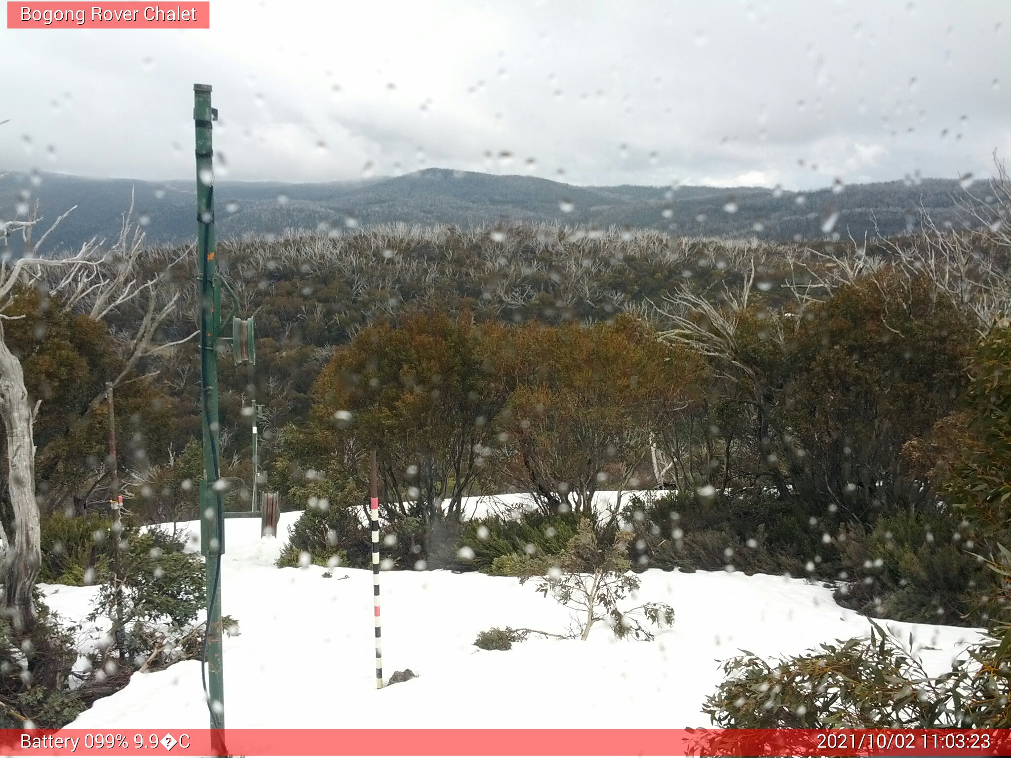 Bogong Web Cam 11:03am Saturday 2nd of October 2021