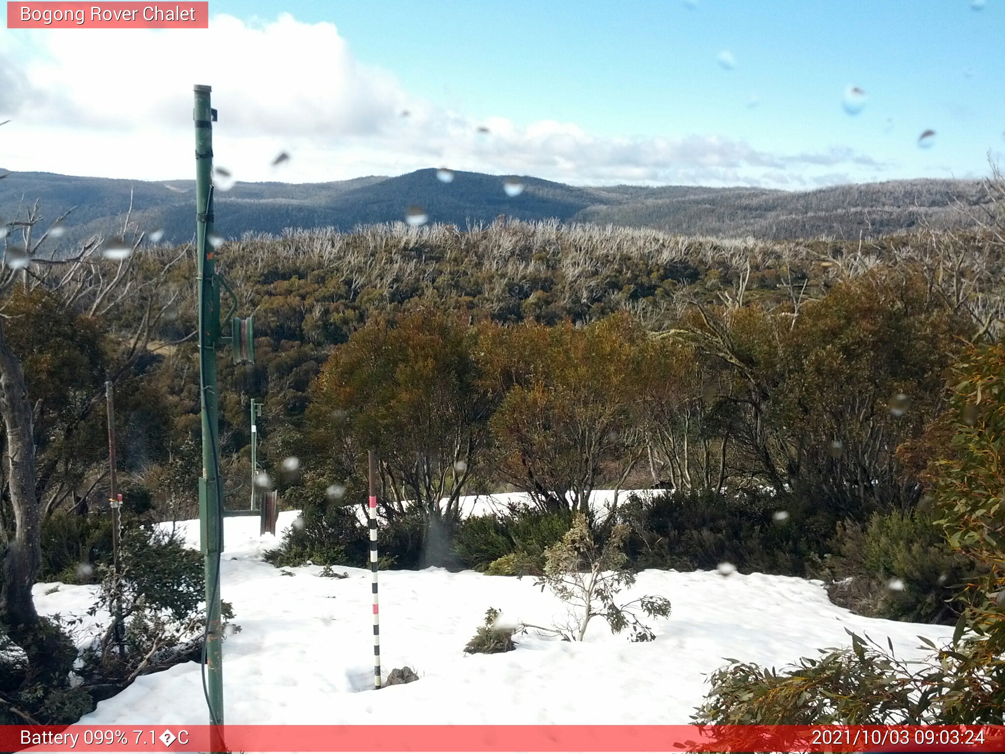 Bogong Web Cam 9:03am Sunday 3rd of October 2021