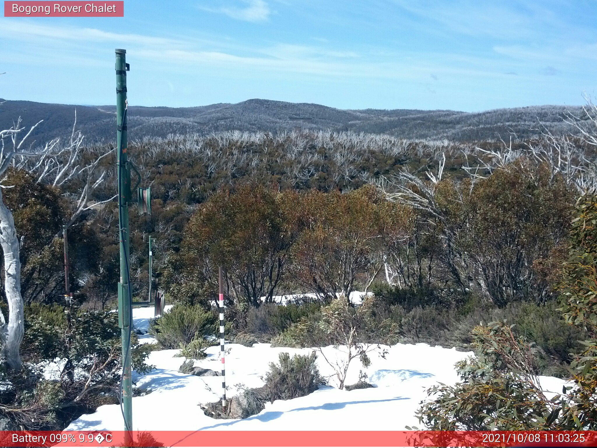 Bogong Web Cam 11:03am Friday 8th of October 2021