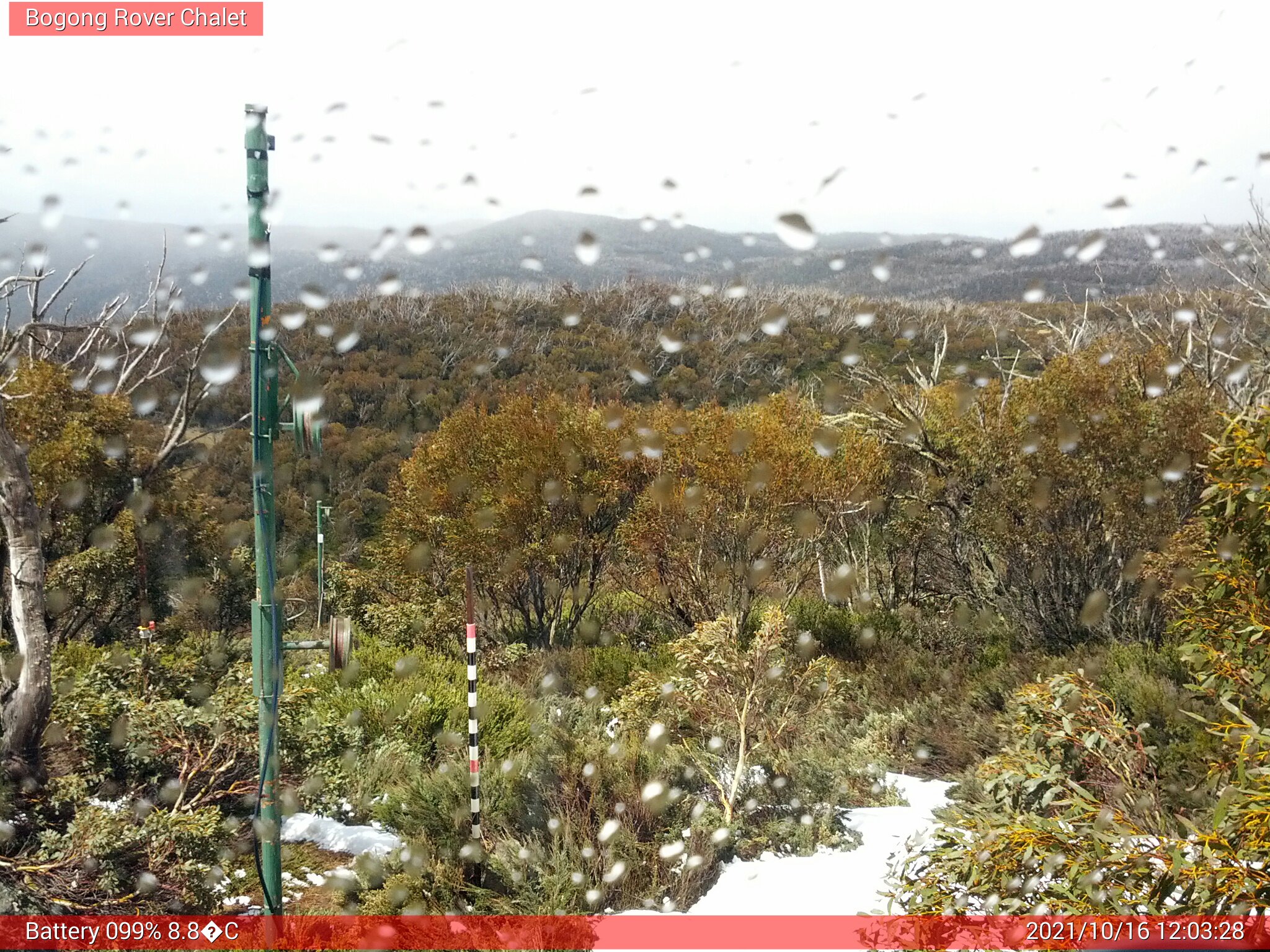 Bogong Web Cam 12:03pm Saturday 16th of October 2021