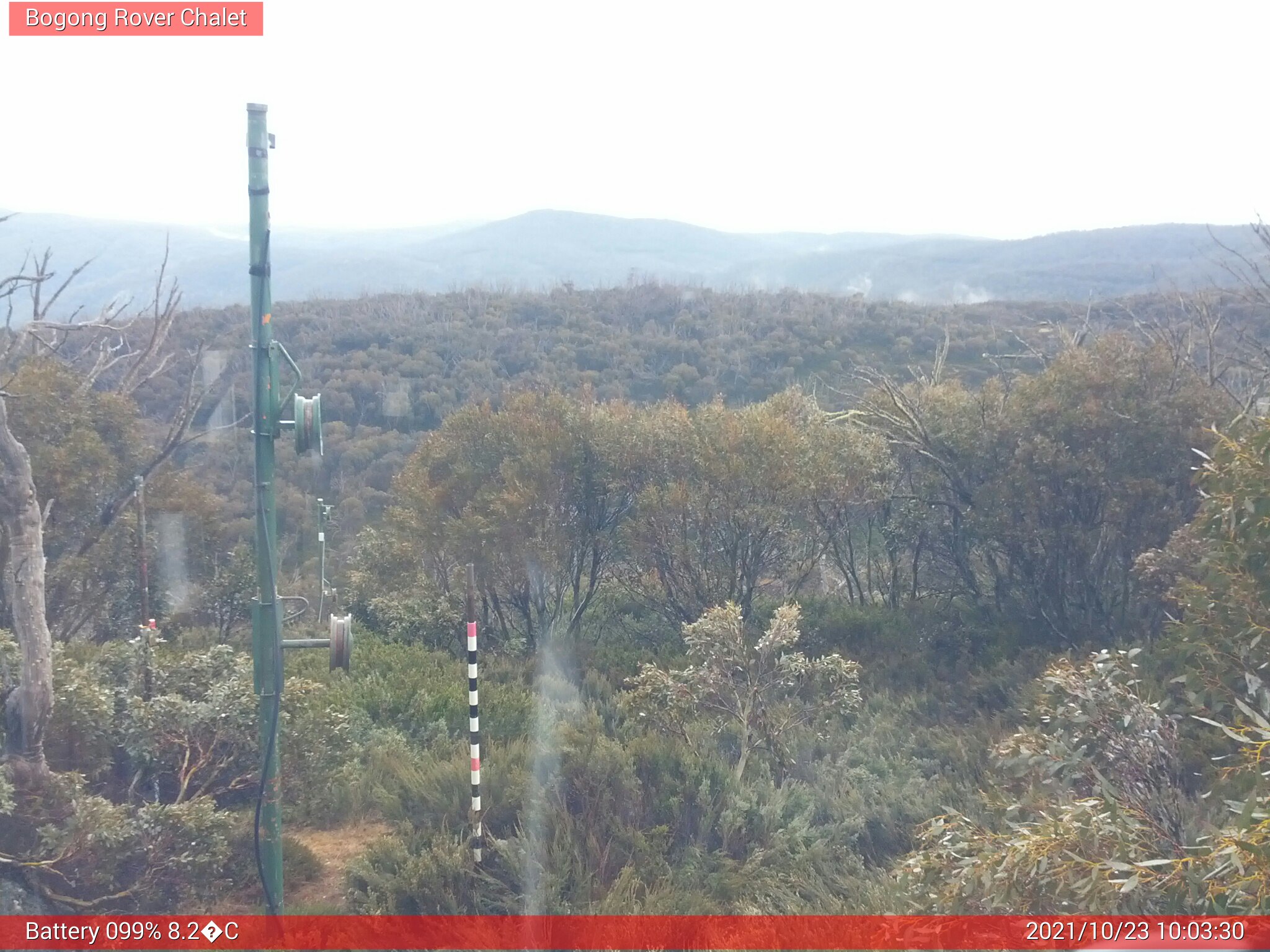 Bogong Web Cam 10:03am Saturday 23rd of October 2021