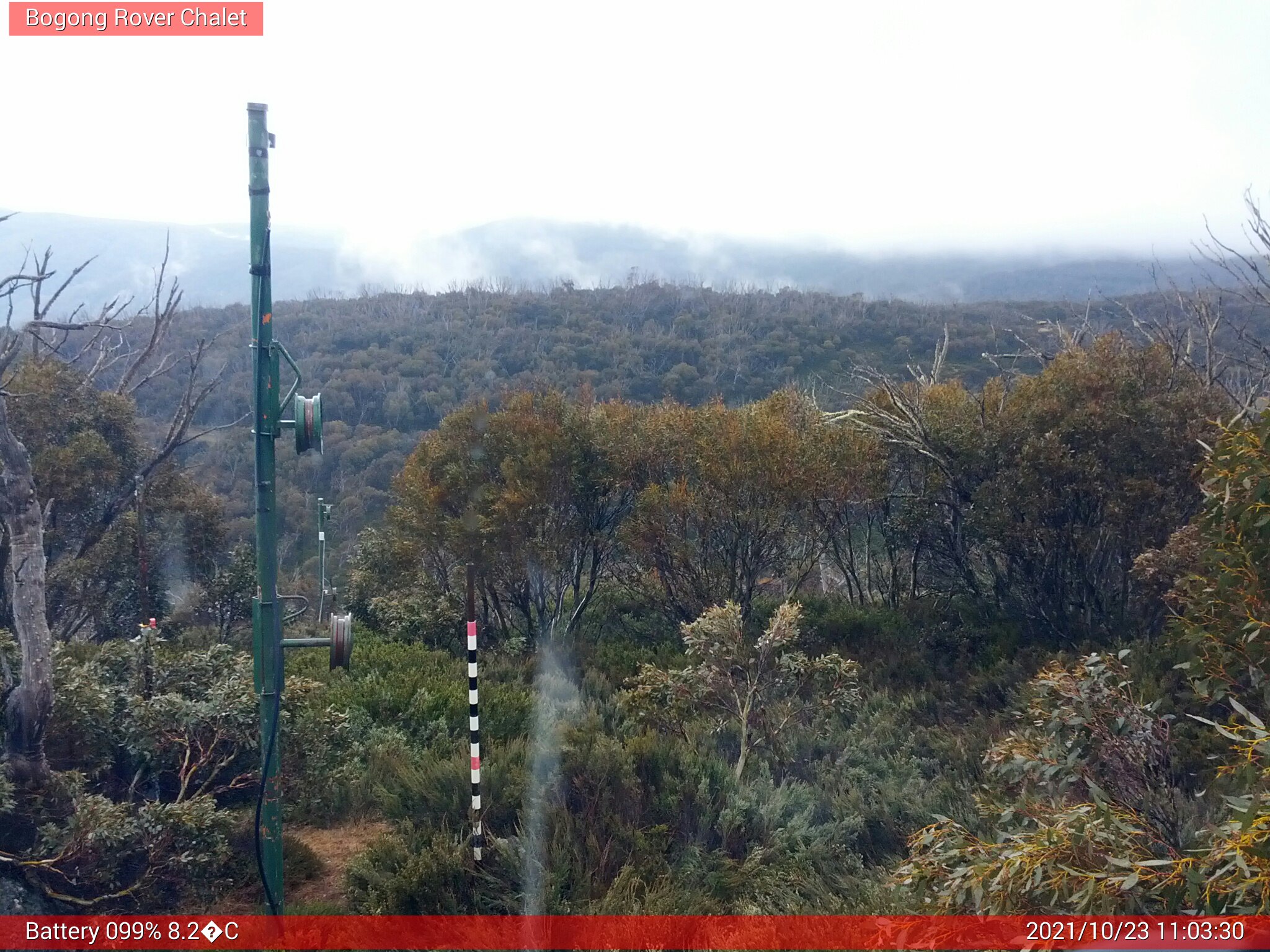 Bogong Web Cam 11:03am Saturday 23rd of October 2021