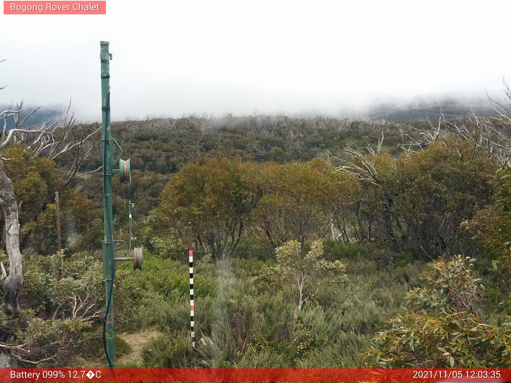 Bogong Web Cam 12:03pm Friday 5th of November 2021