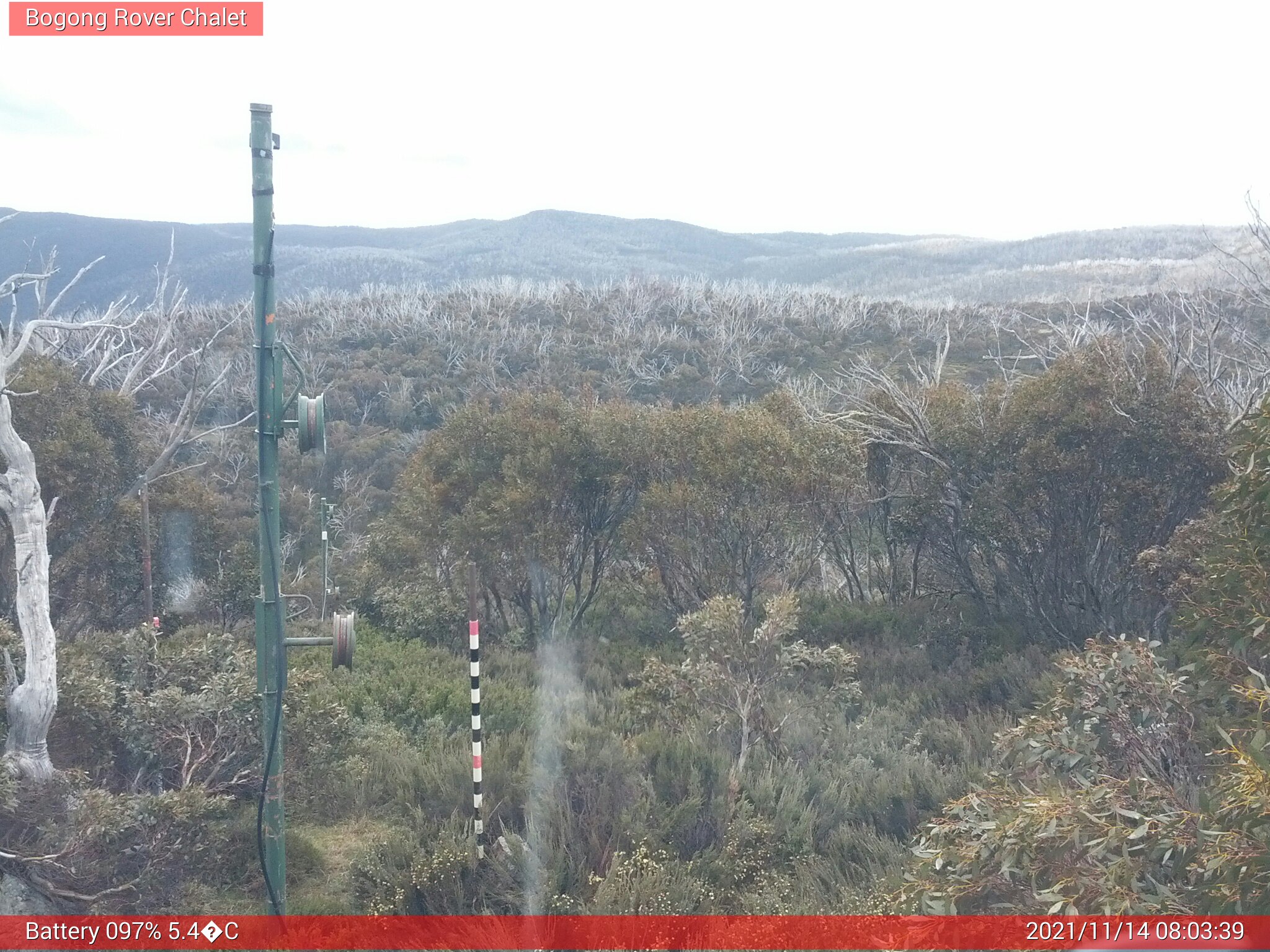 Bogong Web Cam 8:03am Sunday 14th of November 2021