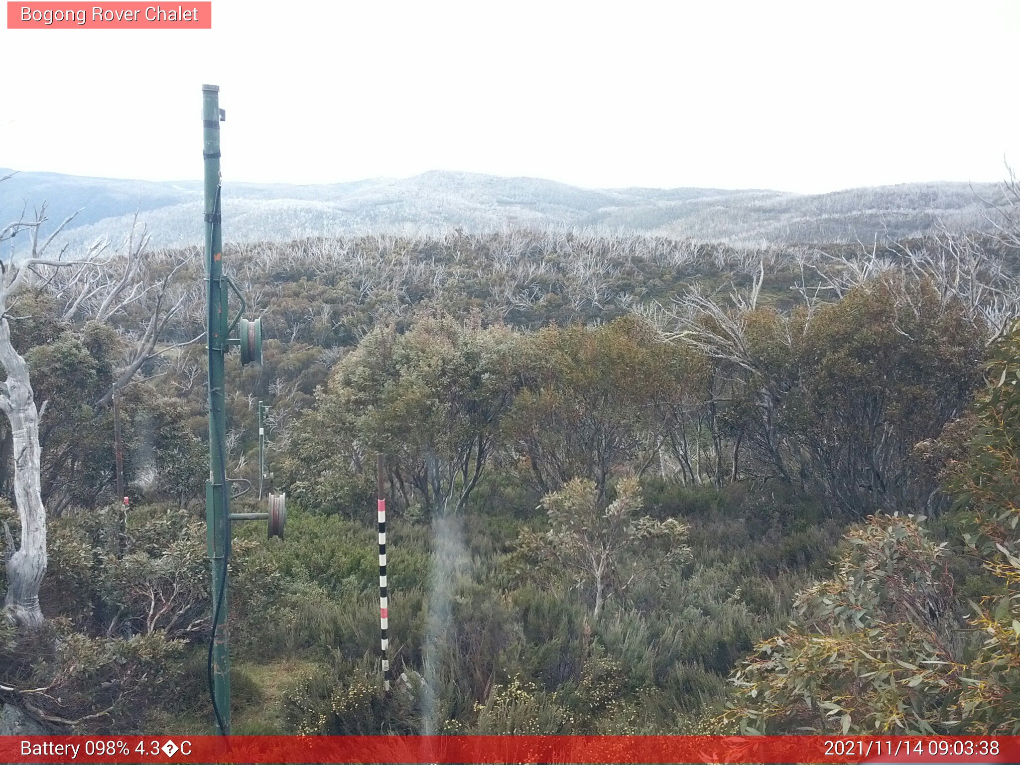 Bogong Web Cam 9:03am Sunday 14th of November 2021