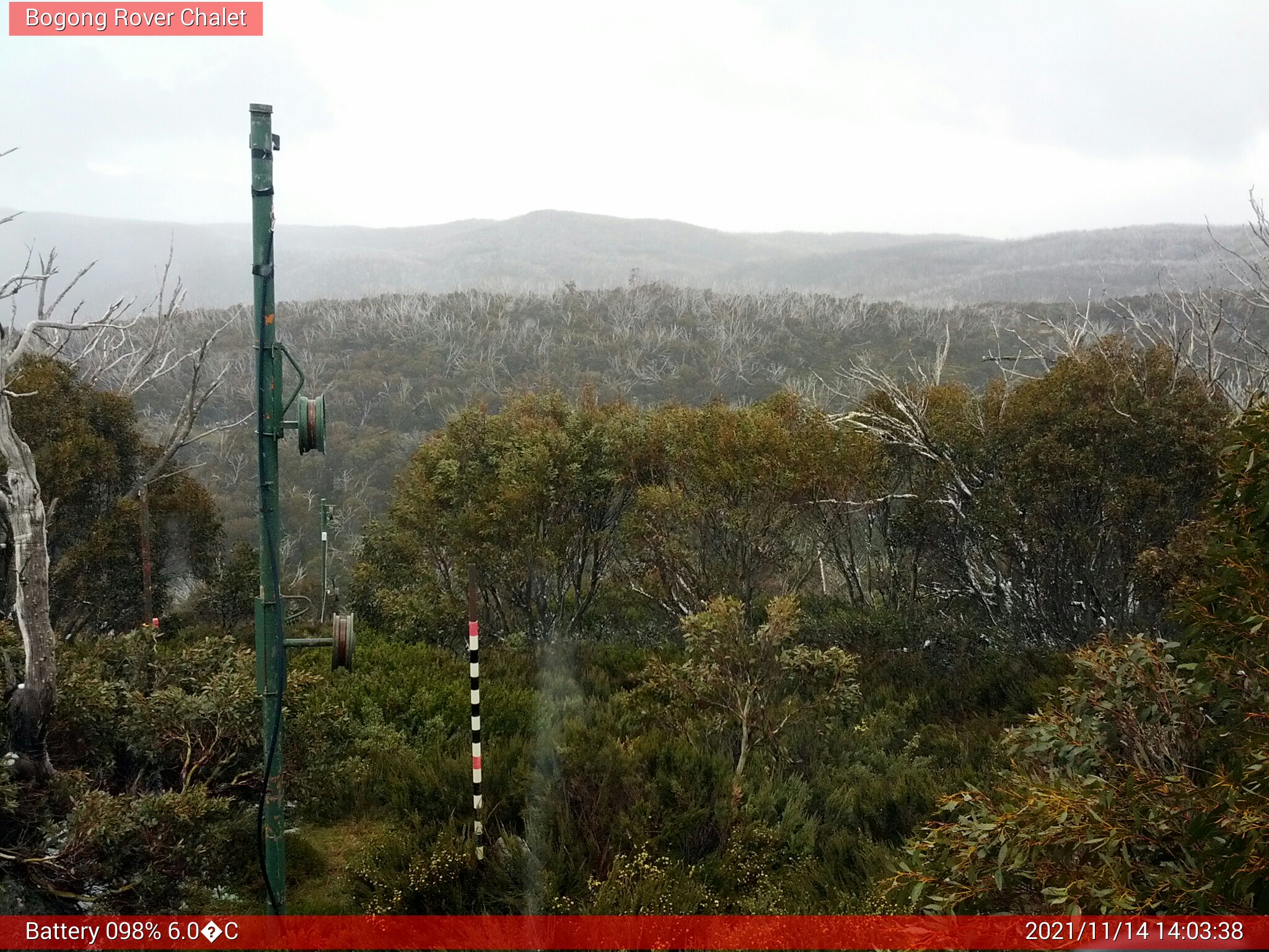 Bogong Web Cam 2:03pm Sunday 14th of November 2021