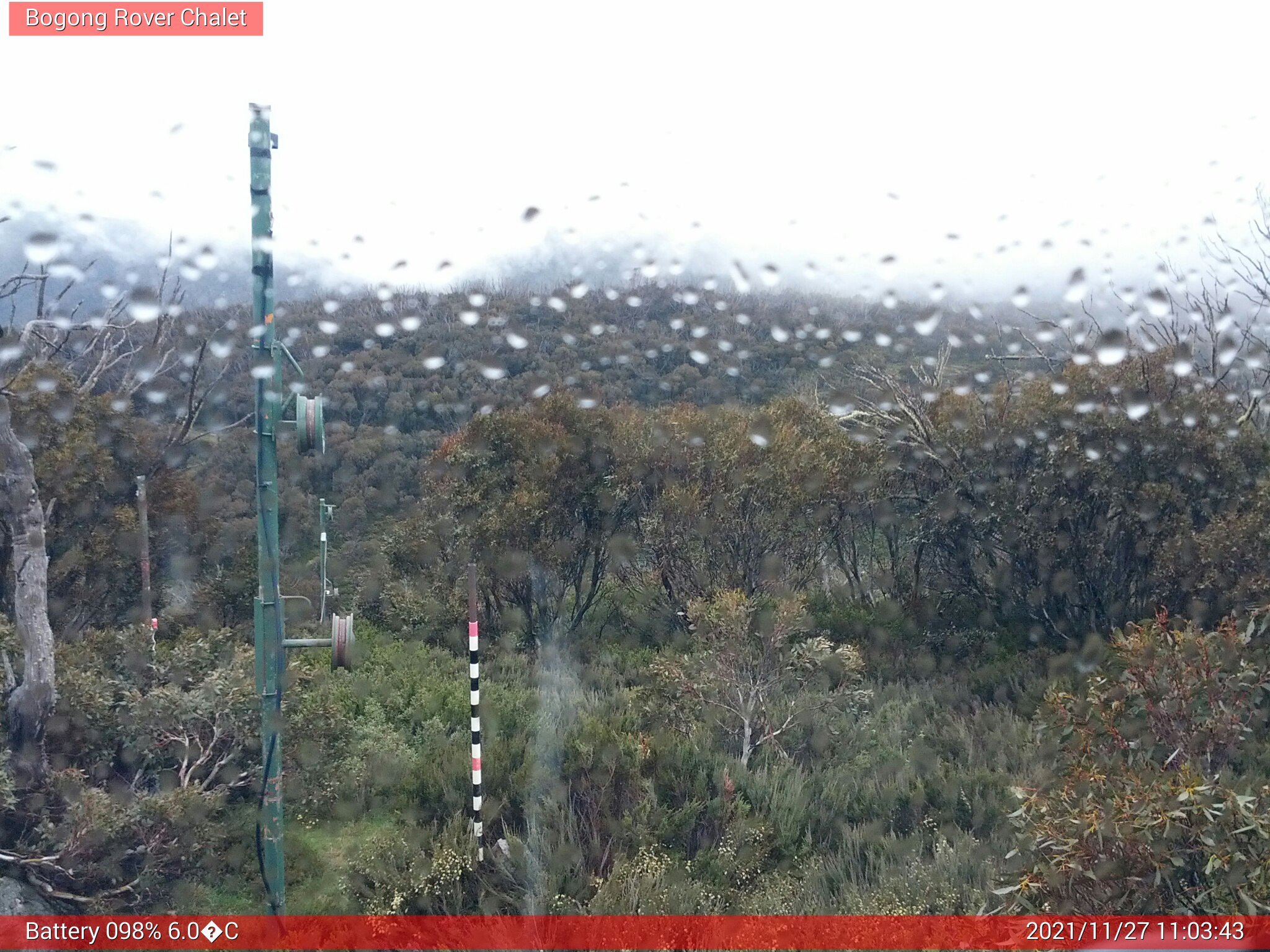 Bogong Web Cam 11:03am Saturday 27th of November 2021