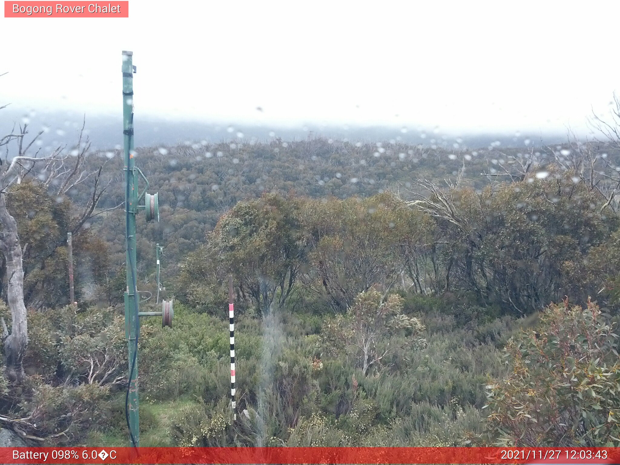 Bogong Web Cam 12:03pm Saturday 27th of November 2021