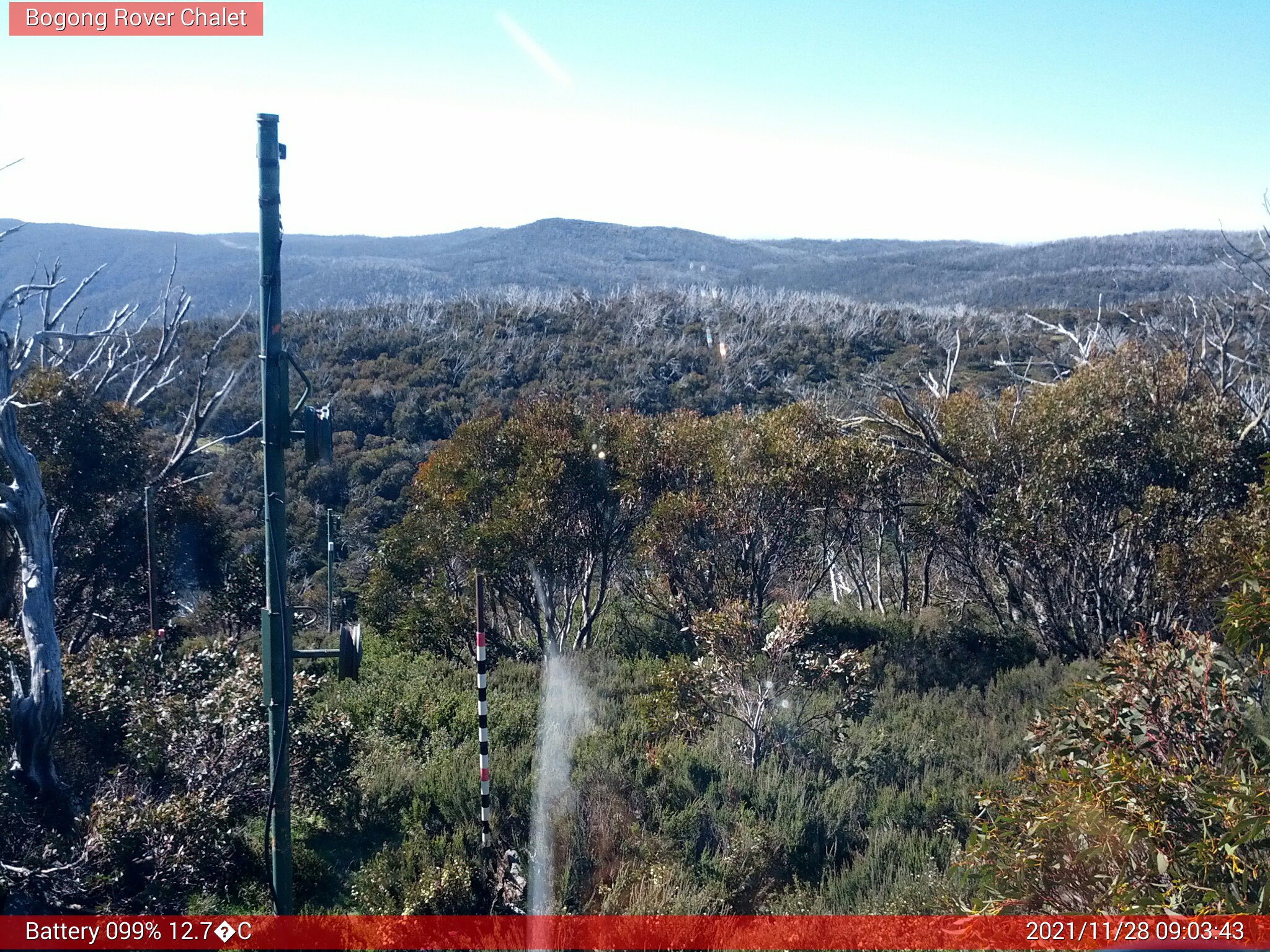 Bogong Web Cam 9:03am Sunday 28th of November 2021