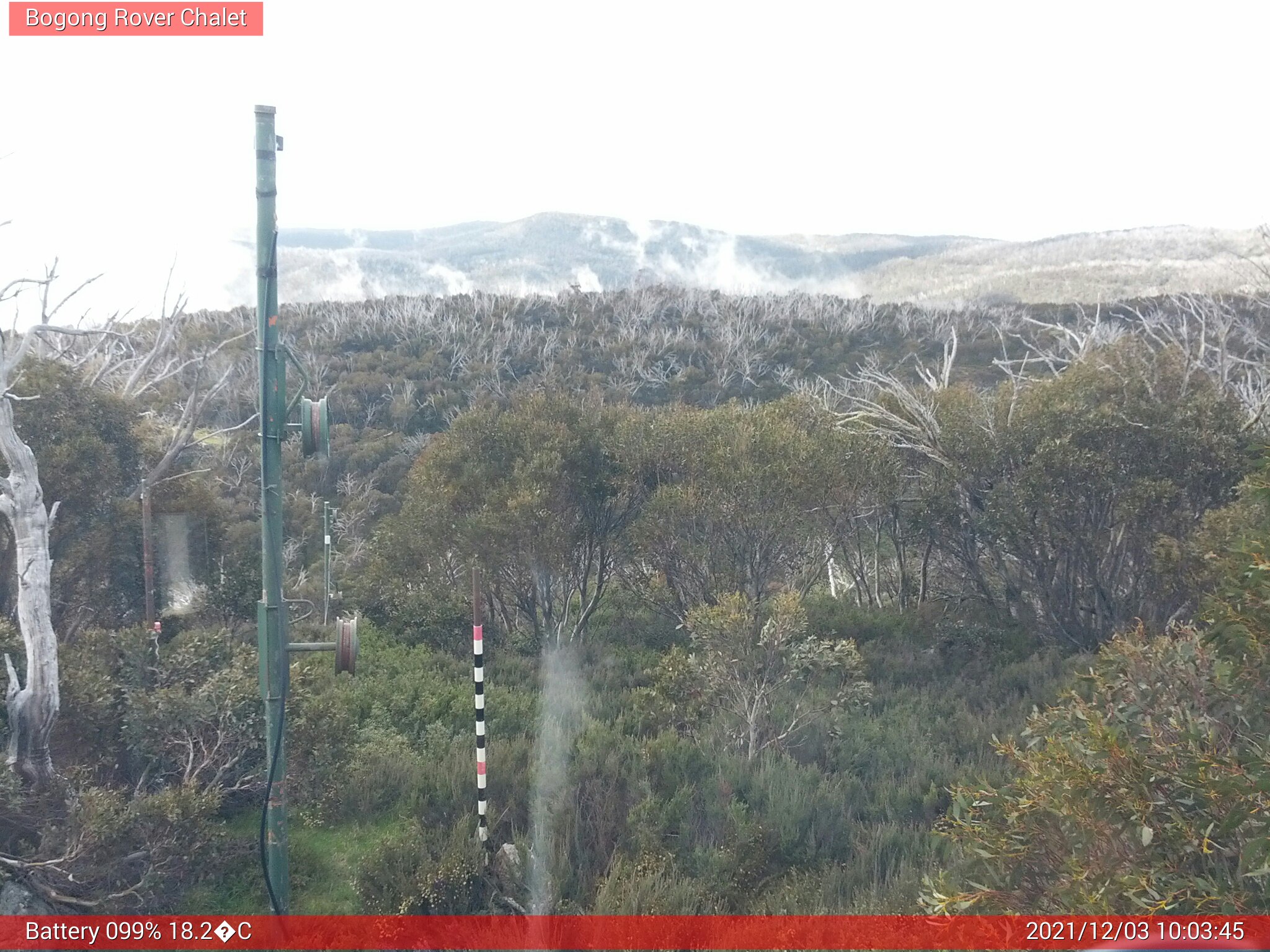 Bogong Web Cam 10:03am Friday 3rd of December 2021