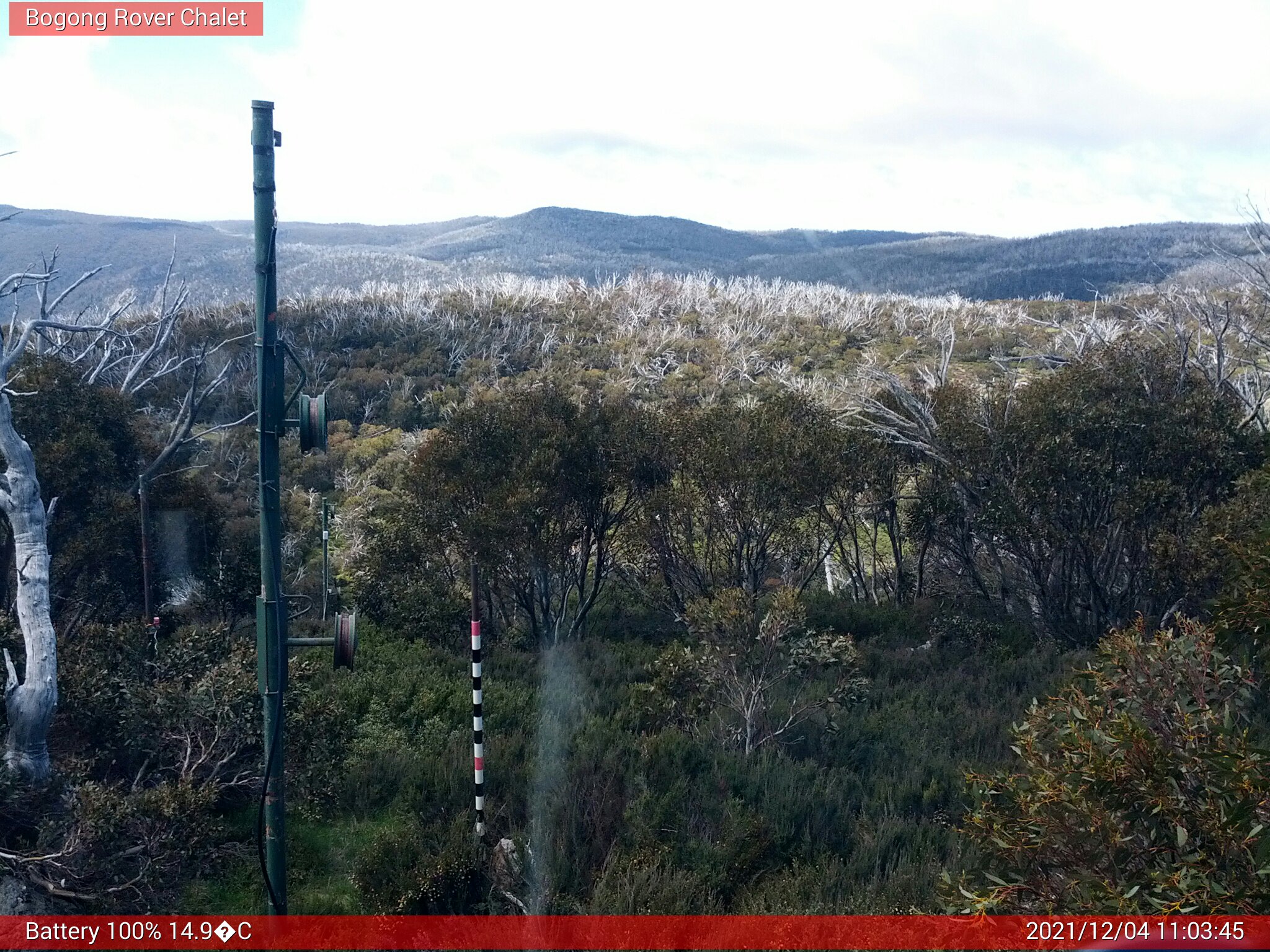 Bogong Web Cam 11:03am Saturday 4th of December 2021