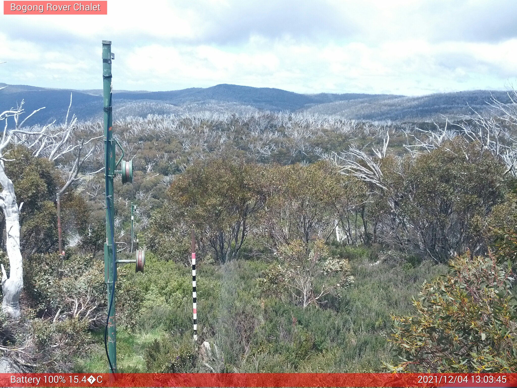 Bogong Web Cam 1:03pm Saturday 4th of December 2021