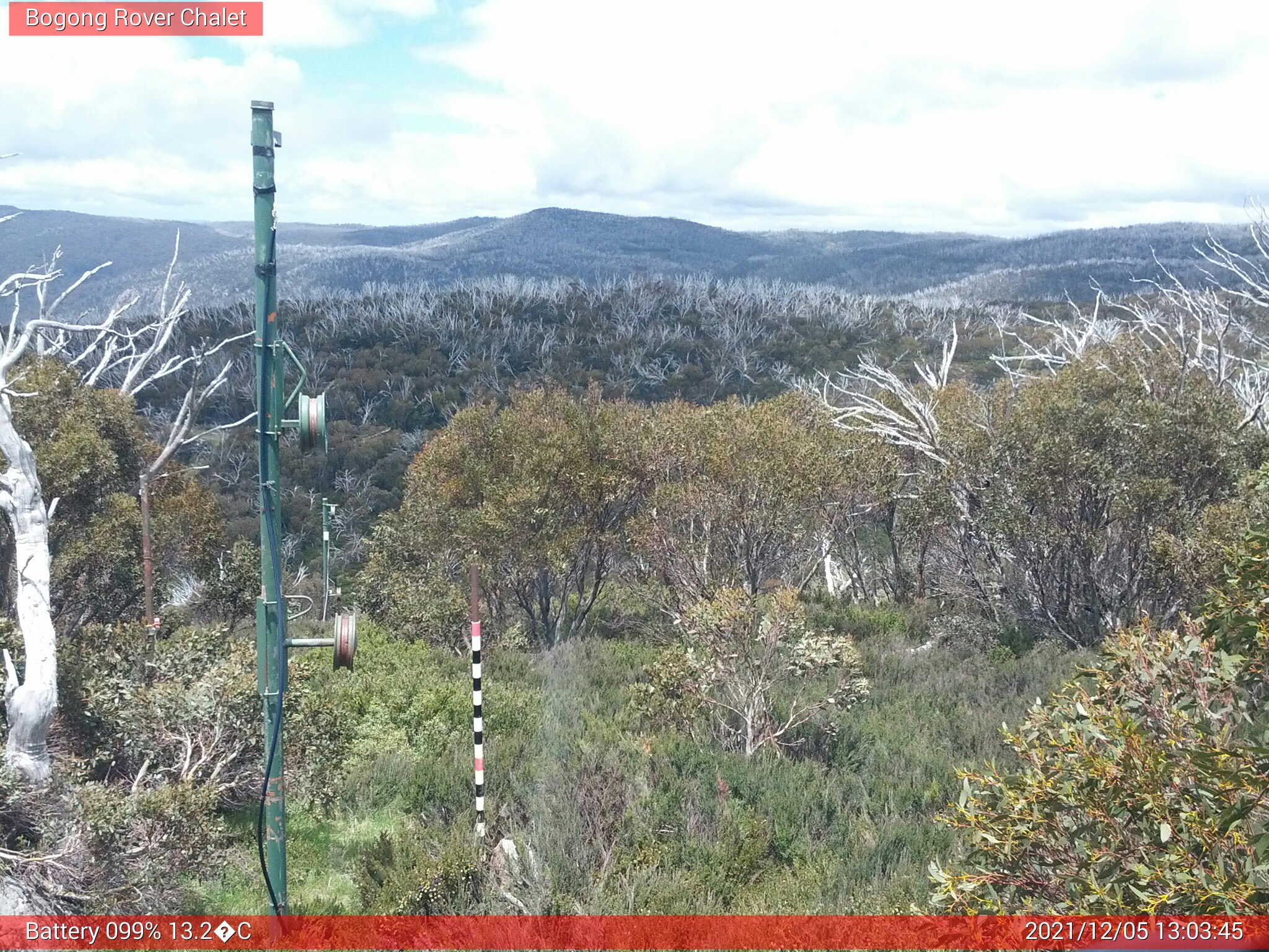 Bogong Web Cam 1:03pm Sunday 5th of December 2021