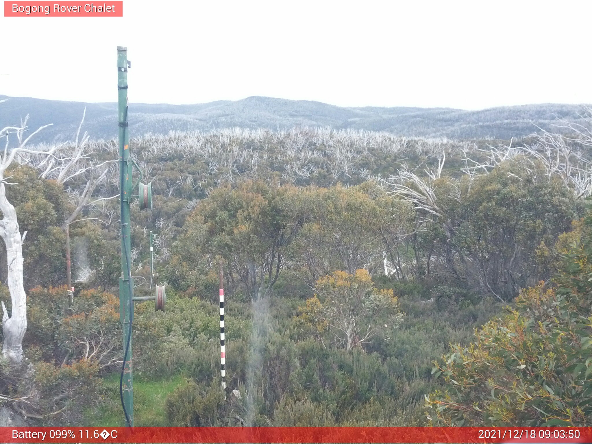 Bogong Web Cam 9:03am Saturday 18th of December 2021