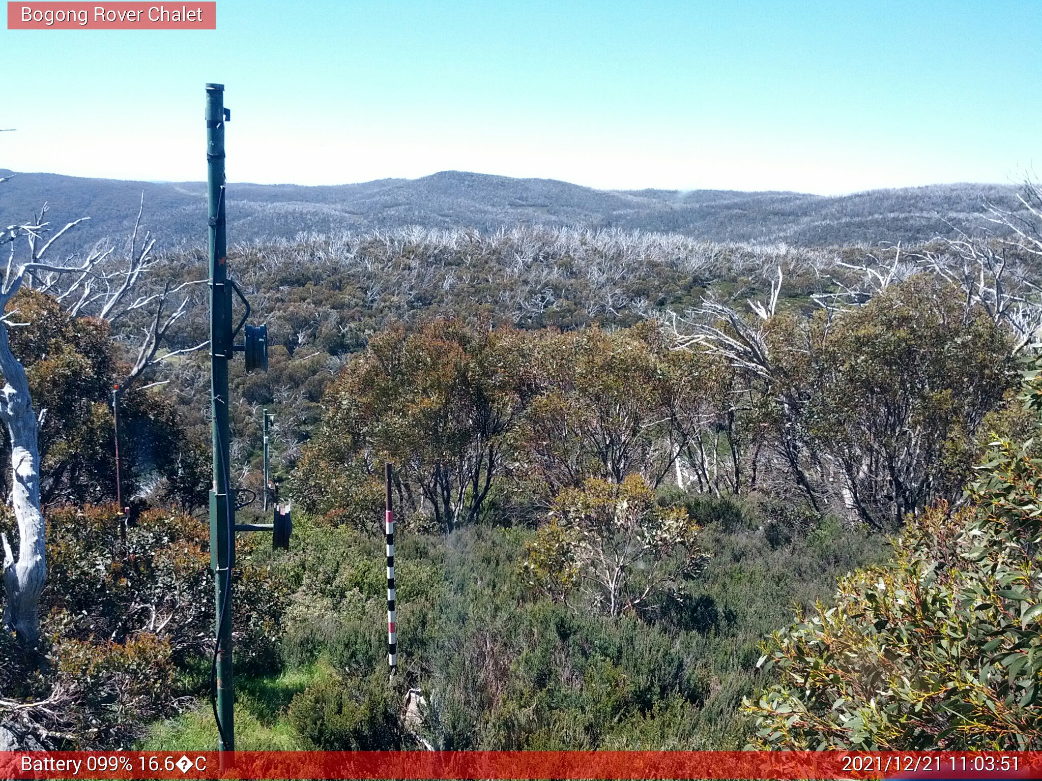 Bogong Web Cam 11:03am Tuesday 21st of December 2021