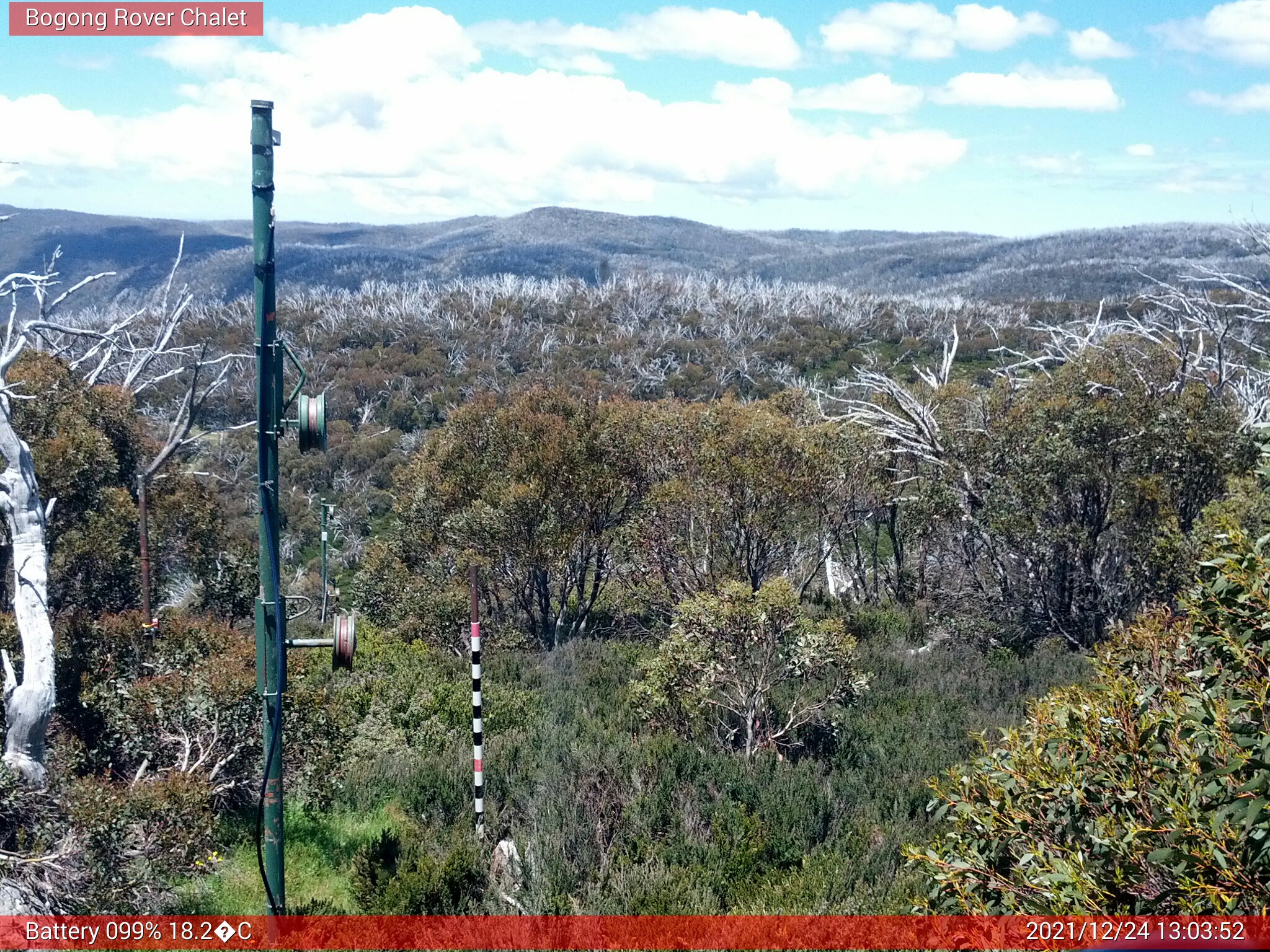 Bogong Web Cam 1:03pm Friday 24th of December 2021