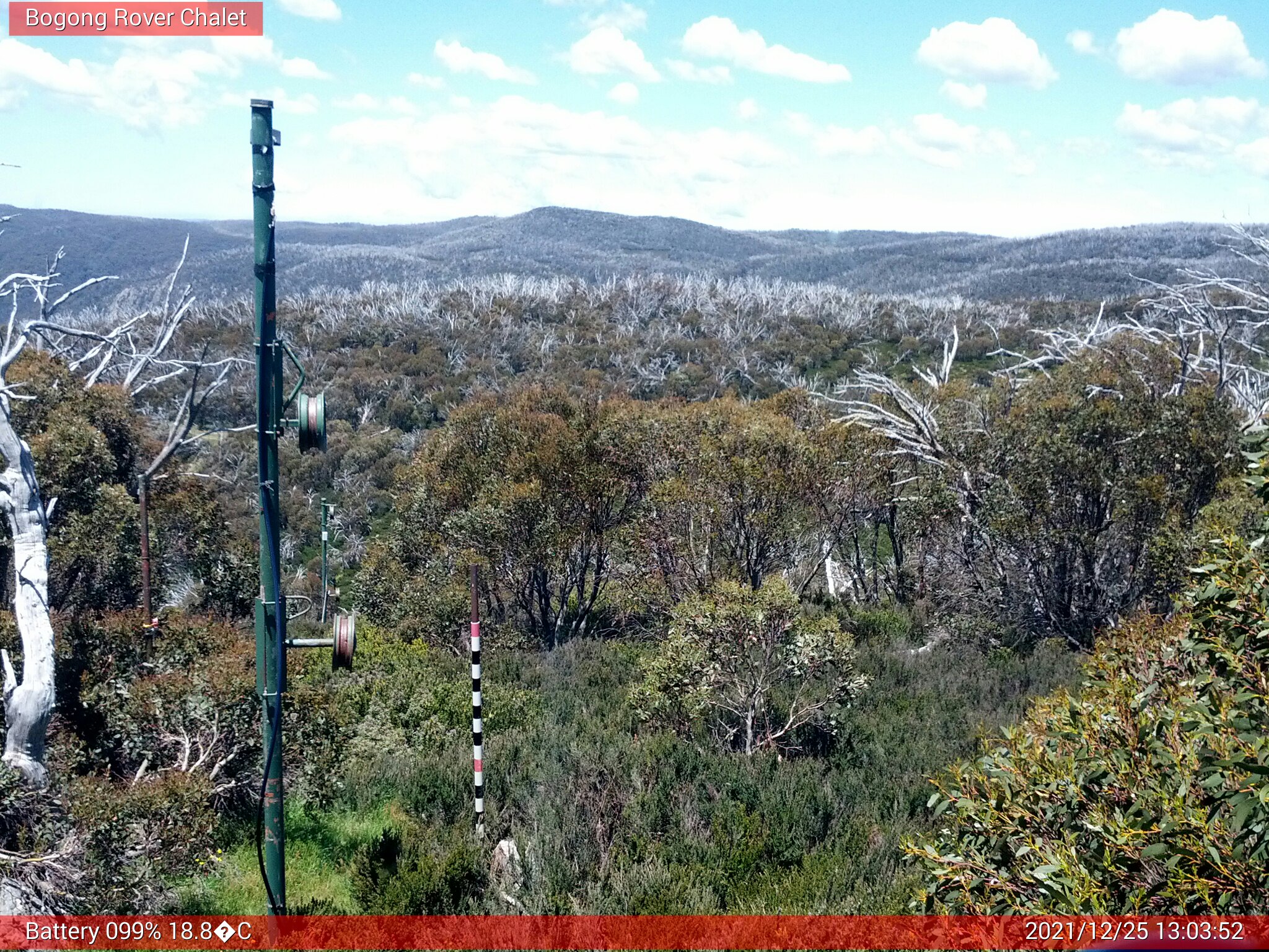 Bogong Web Cam 1:03pm Saturday 25th of December 2021