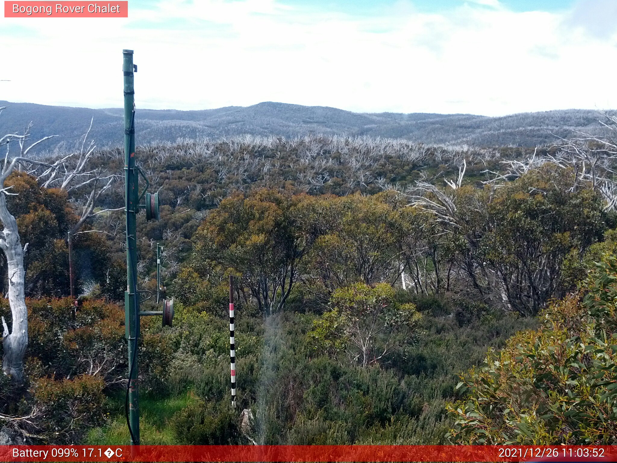 Bogong Web Cam 11:03am Sunday 26th of December 2021