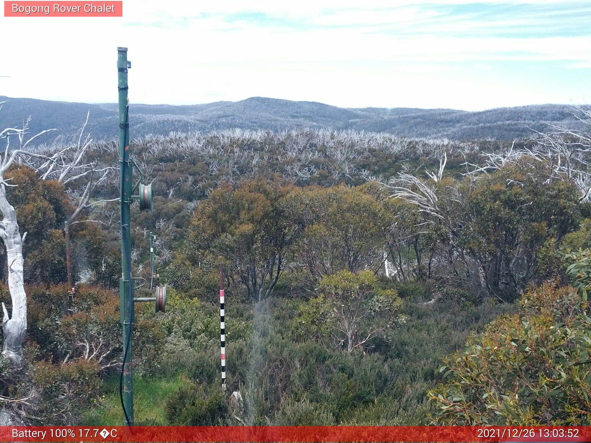 Bogong Web Cam 1:03pm Sunday 26th of December 2021