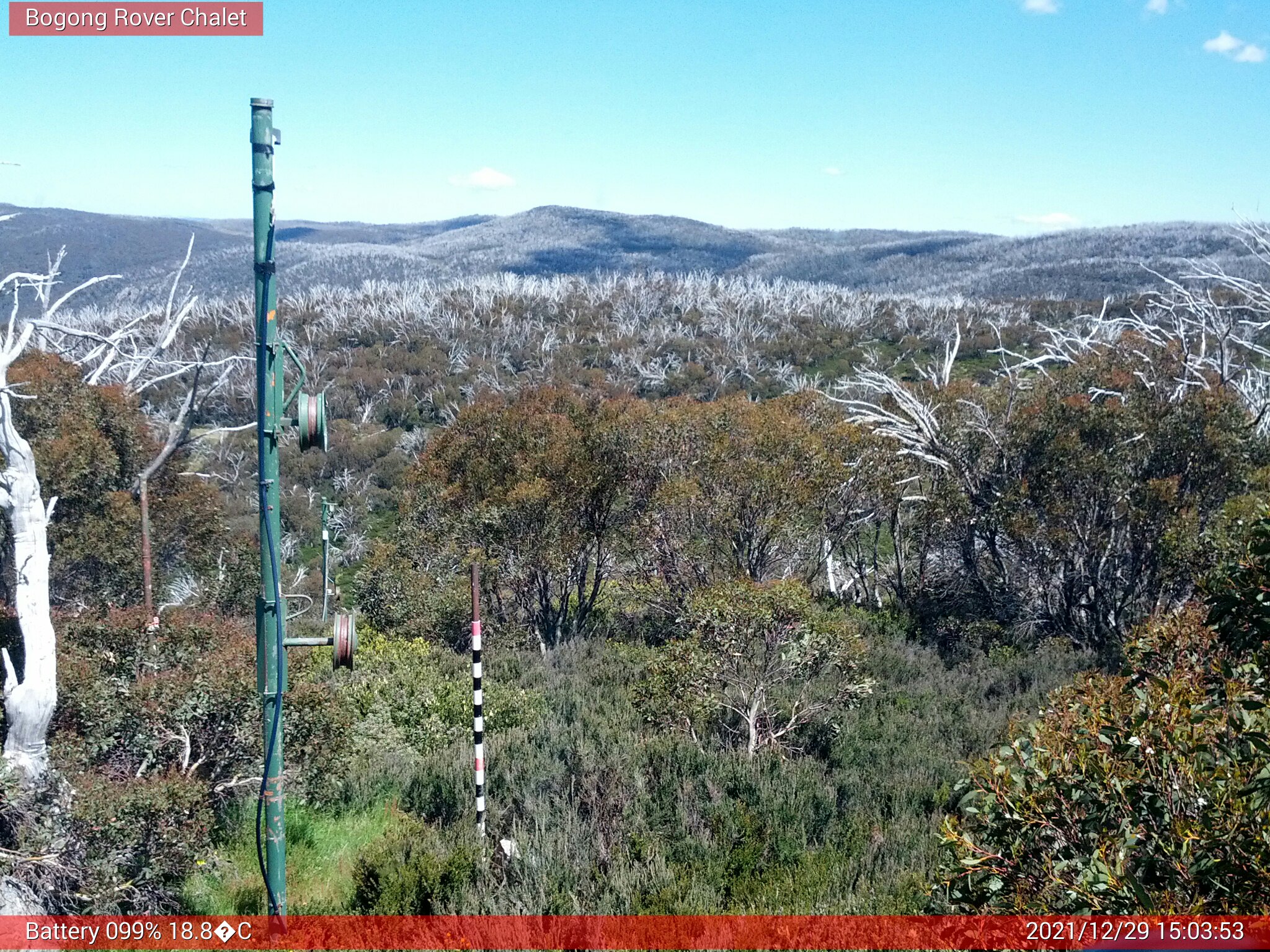 Bogong Web Cam 3:03pm Wednesday 29th of December 2021