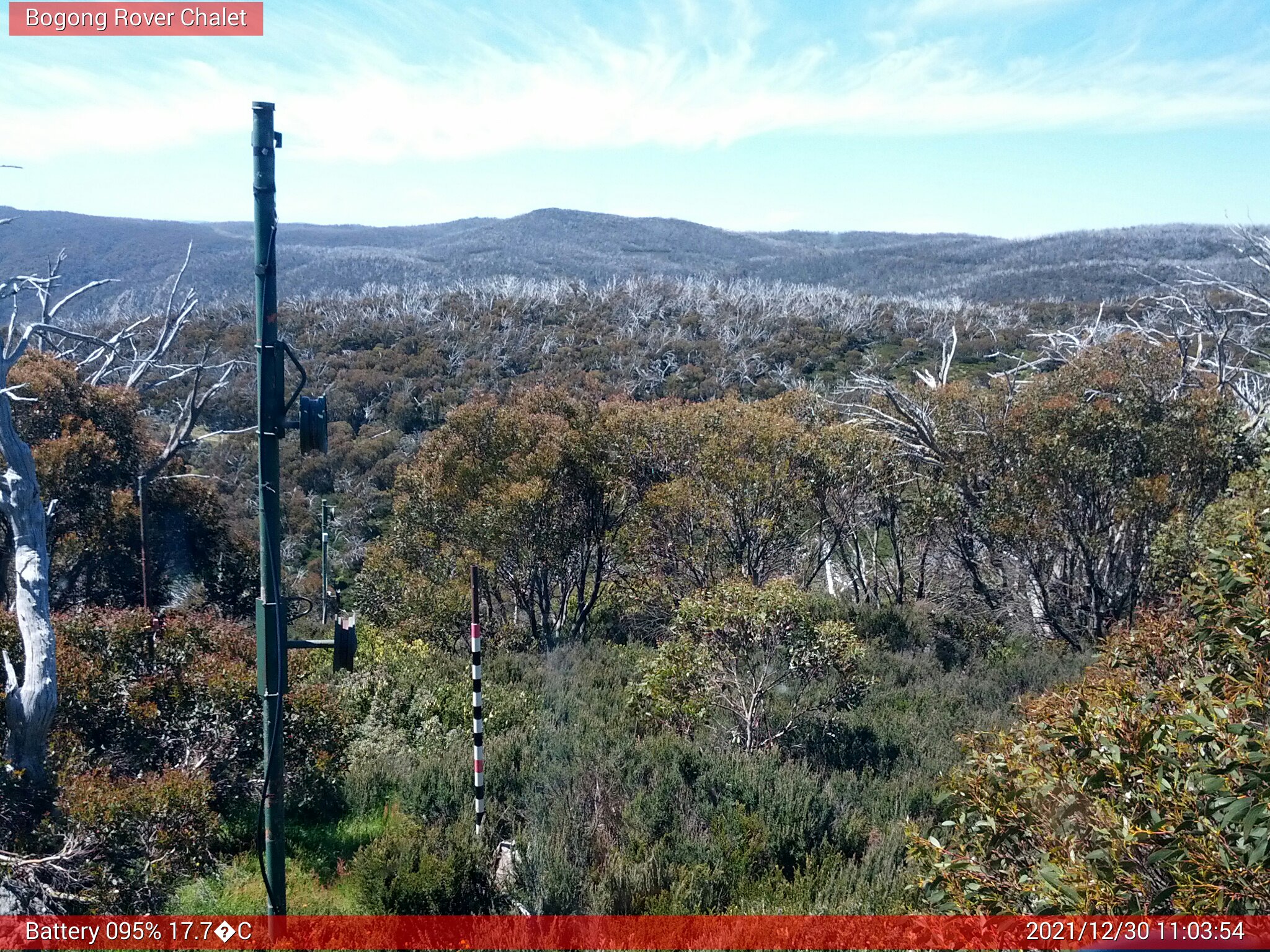 Bogong Web Cam 11:03am Thursday 30th of December 2021