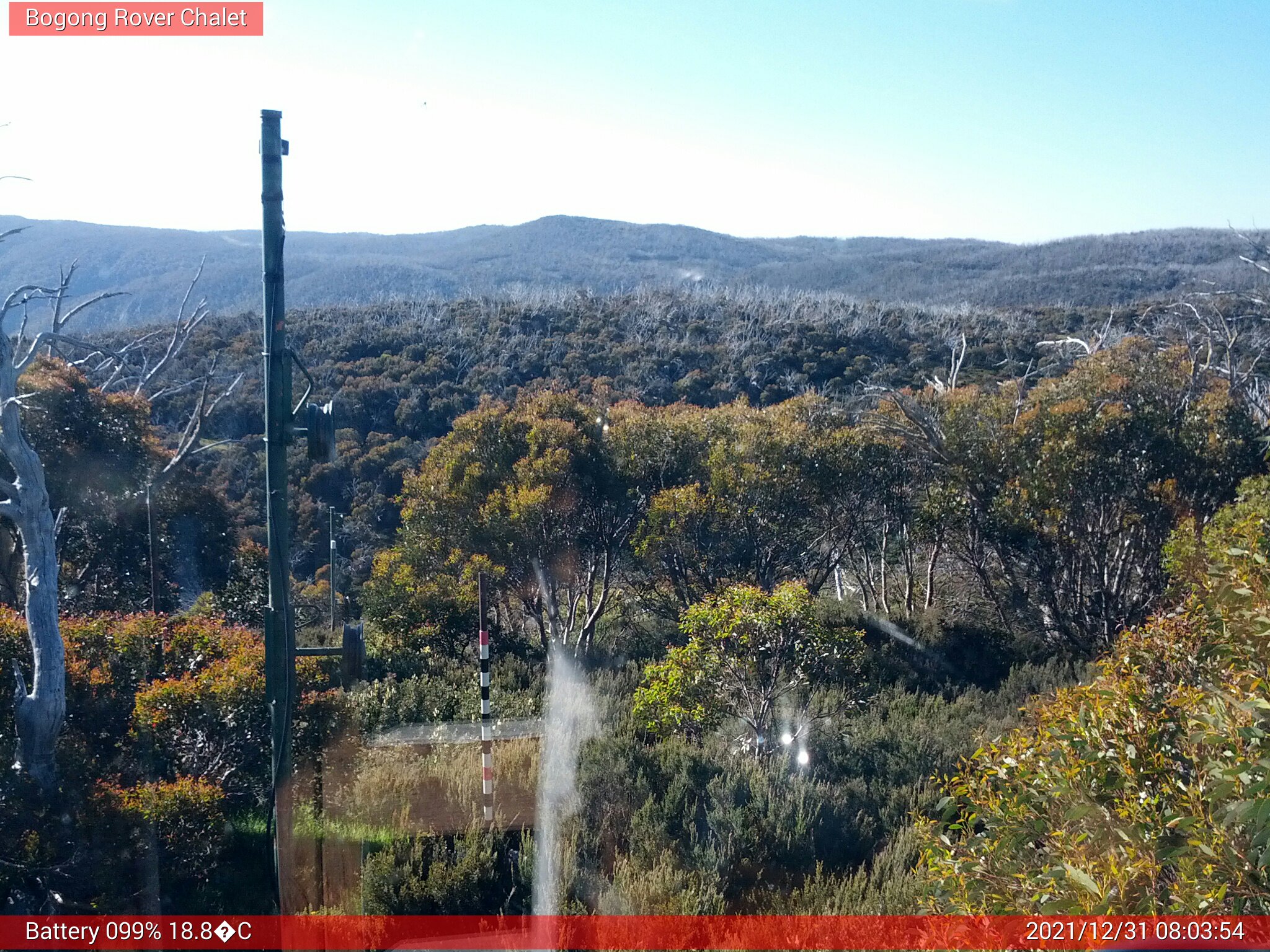 Bogong Web Cam 8:03am Friday 31st of December 2021