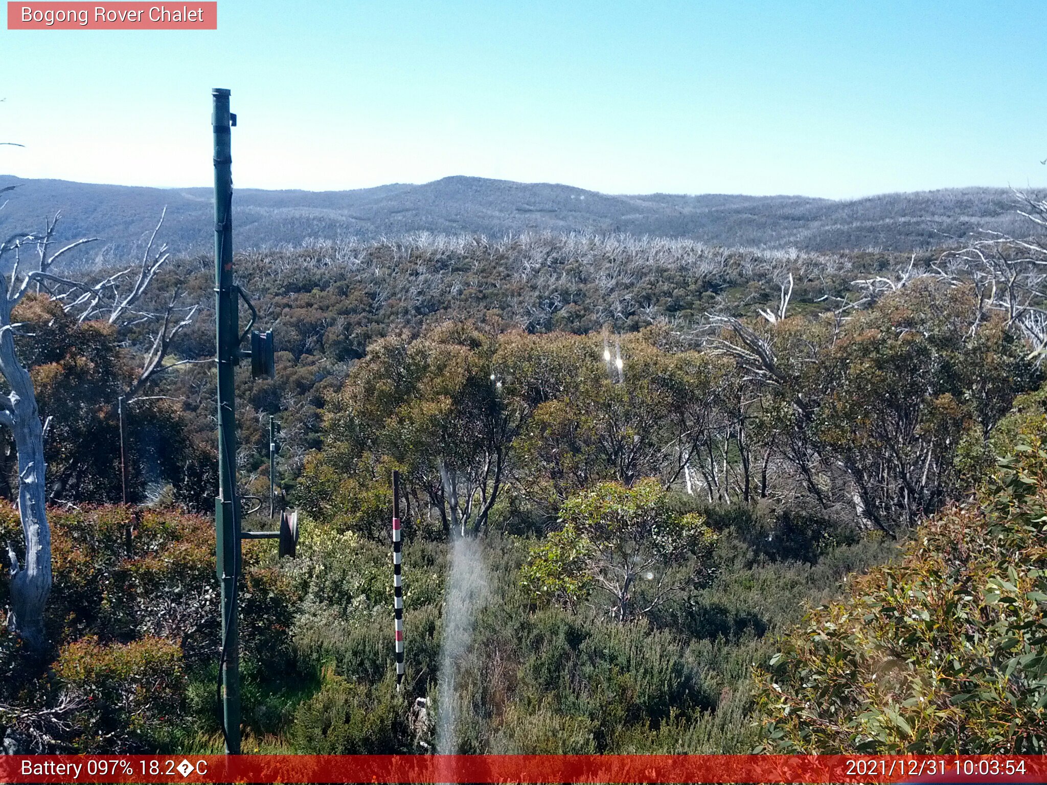 Bogong Web Cam 10:03am Friday 31st of December 2021