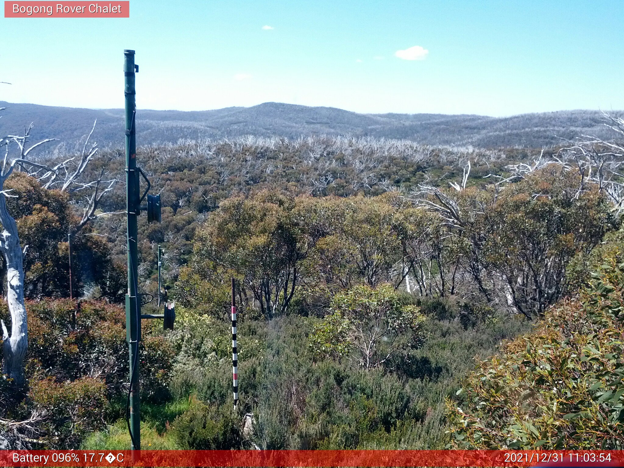 Bogong Web Cam 11:03am Friday 31st of December 2021