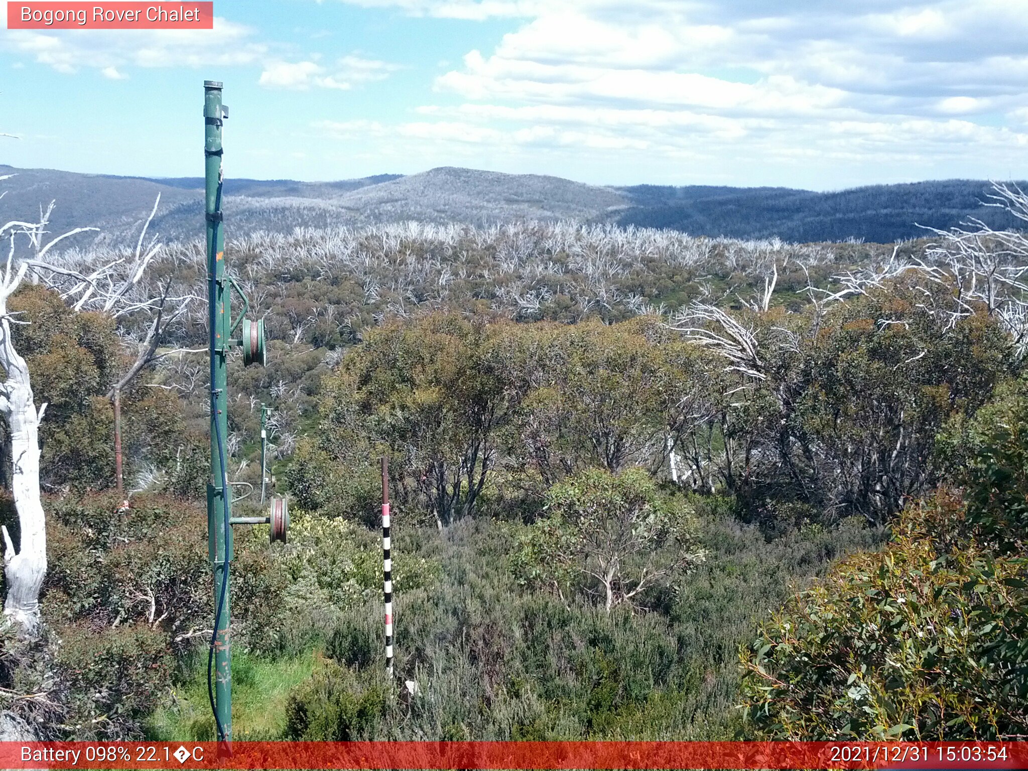 Bogong Web Cam 3:03pm Friday 31st of December 2021