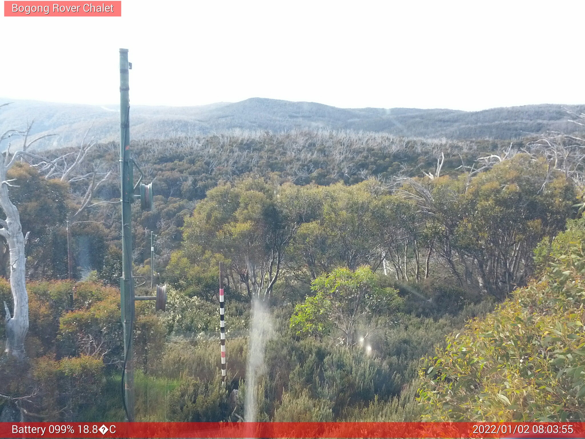 Bogong Web Cam 8:03am Sunday 2nd of January 2022