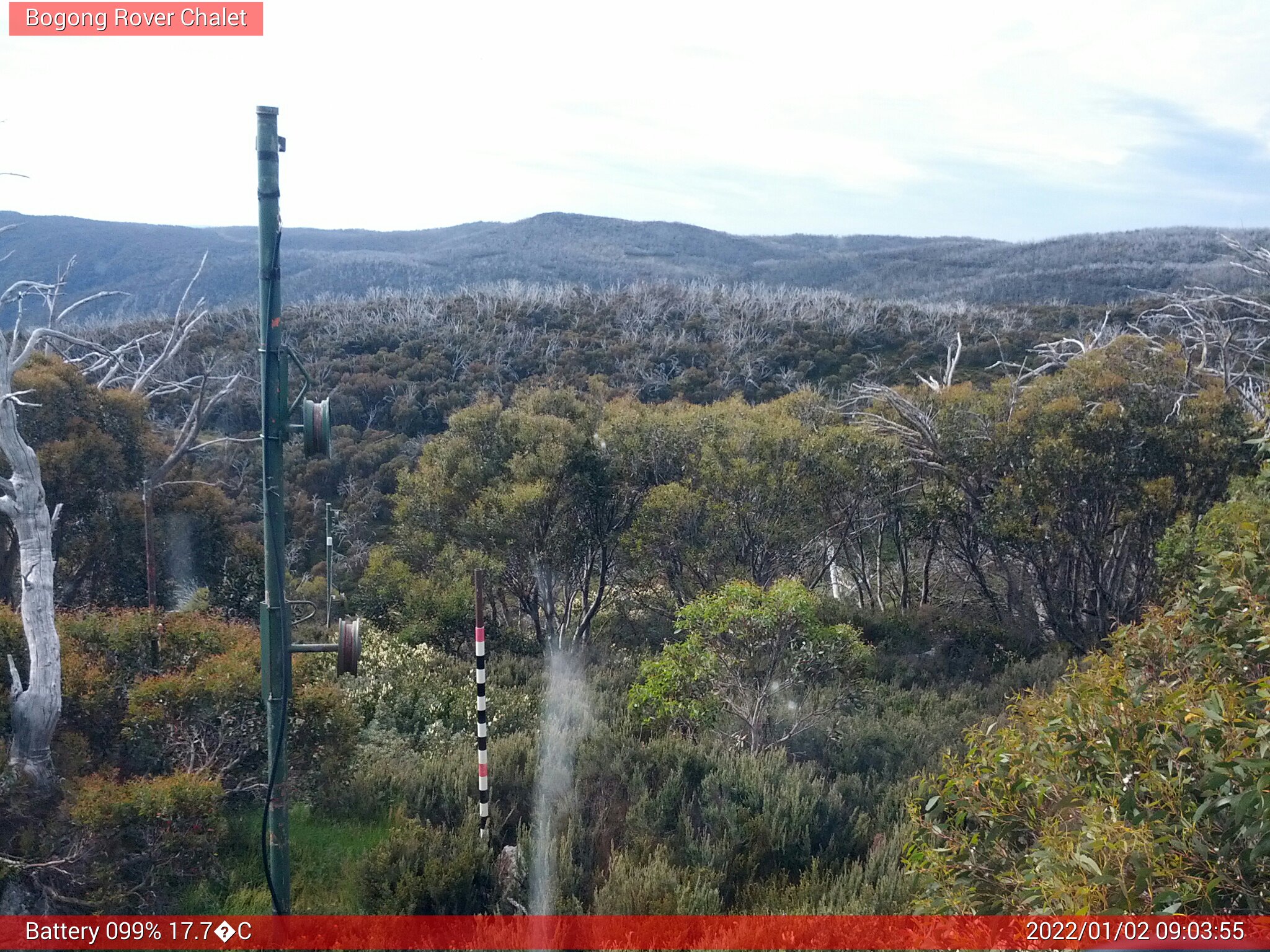 Bogong Web Cam 9:03am Sunday 2nd of January 2022